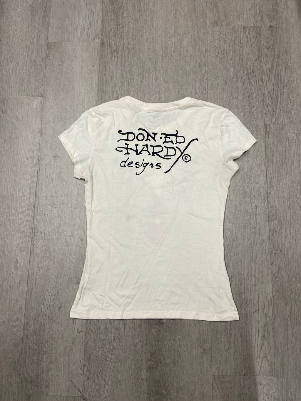 Women’s Ed Hardy Rhinestone Cross Tee