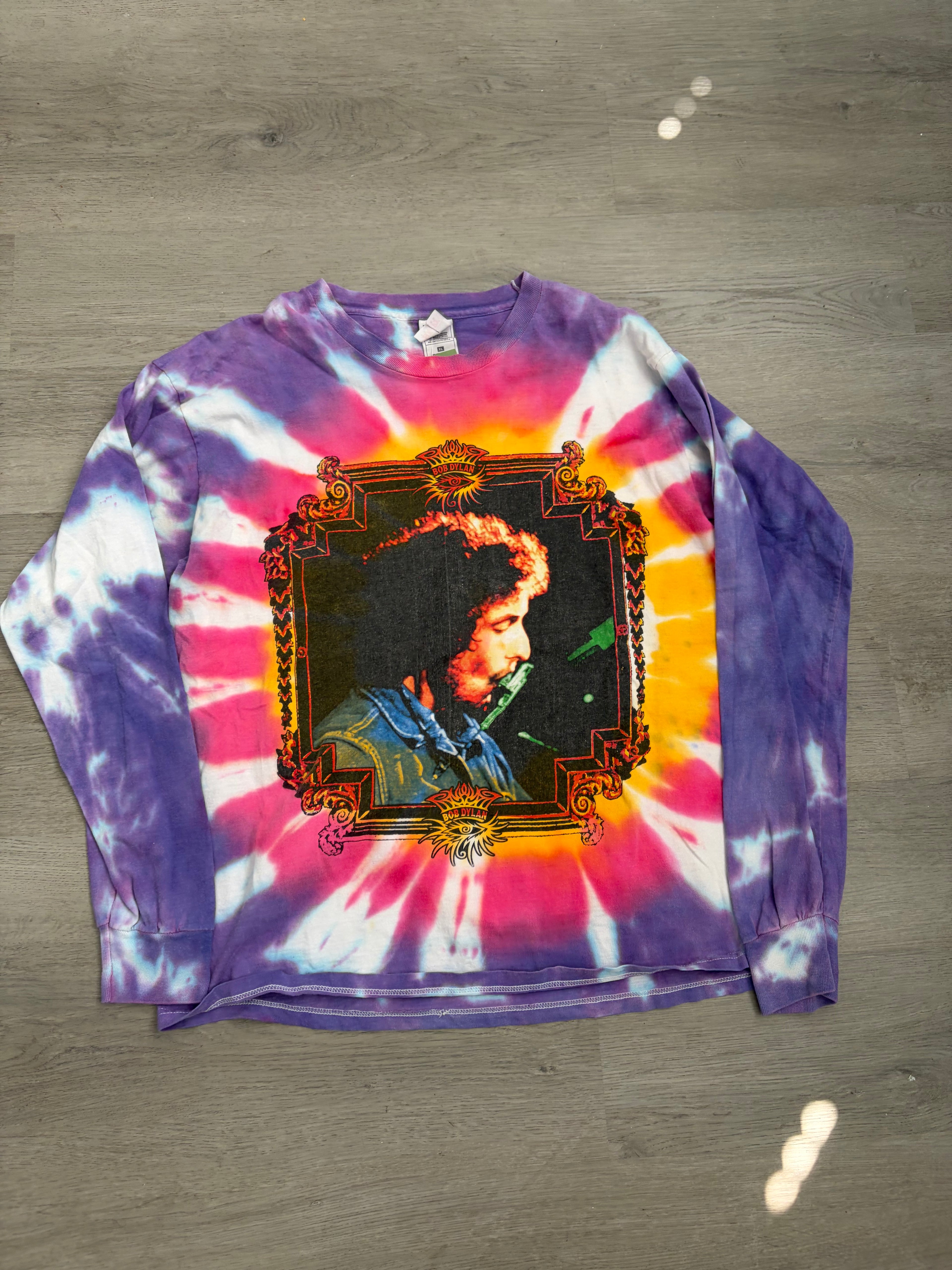 1999 Bob Dylan Never-Ending Tour Tie-Dye Long Sleeve Tee