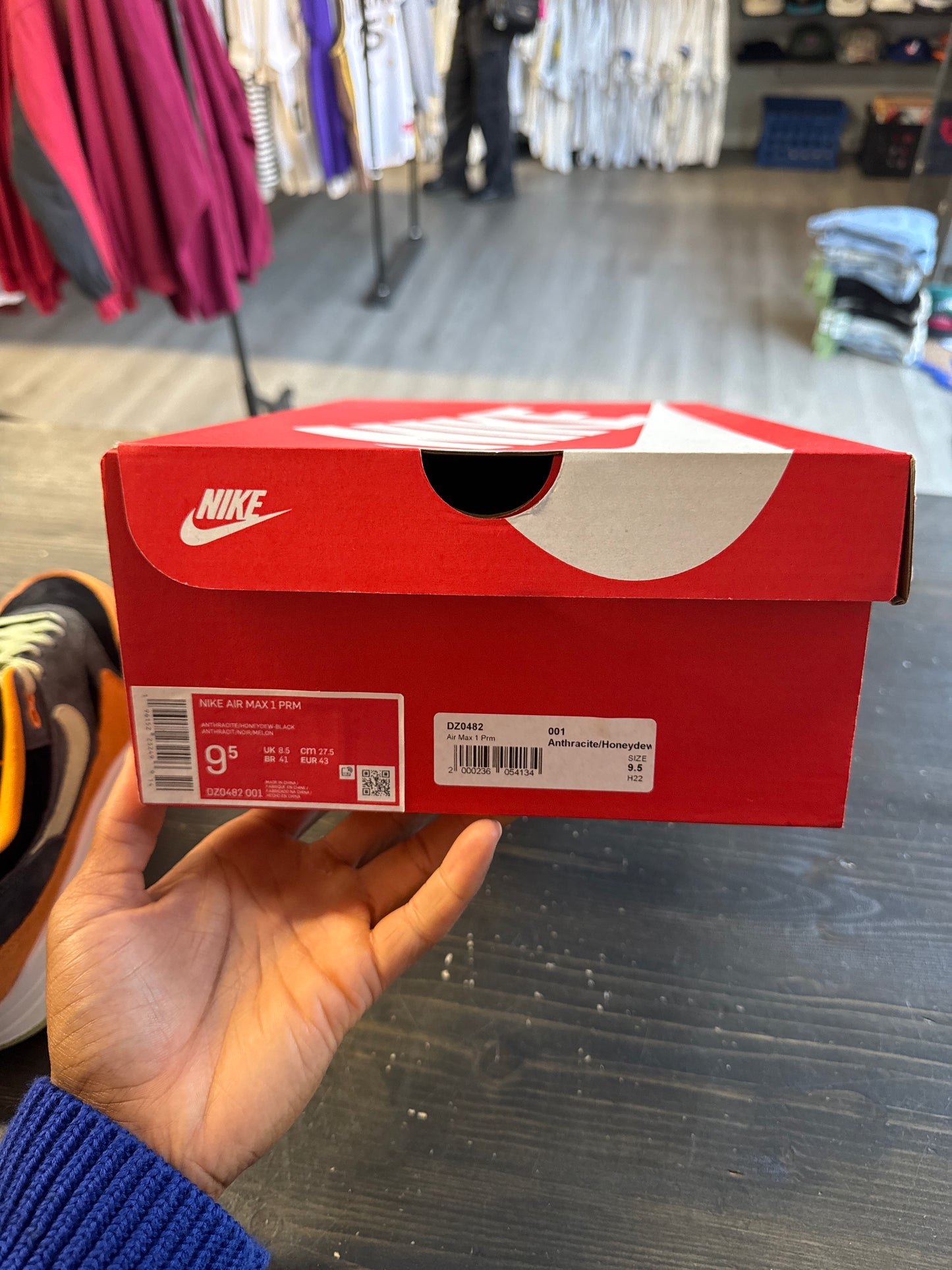 Pre-owned Nike Air Max 1 PRM Duck Honey Dew