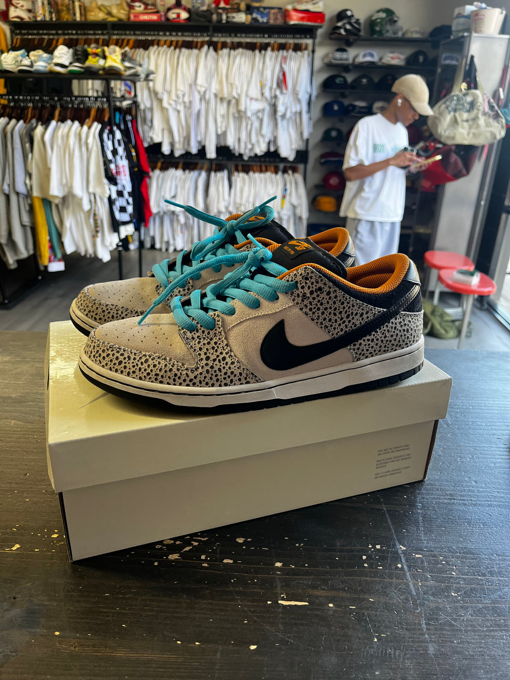 Pre-Owned Nike SB Dunk Low Electric Pack Olympic Safari