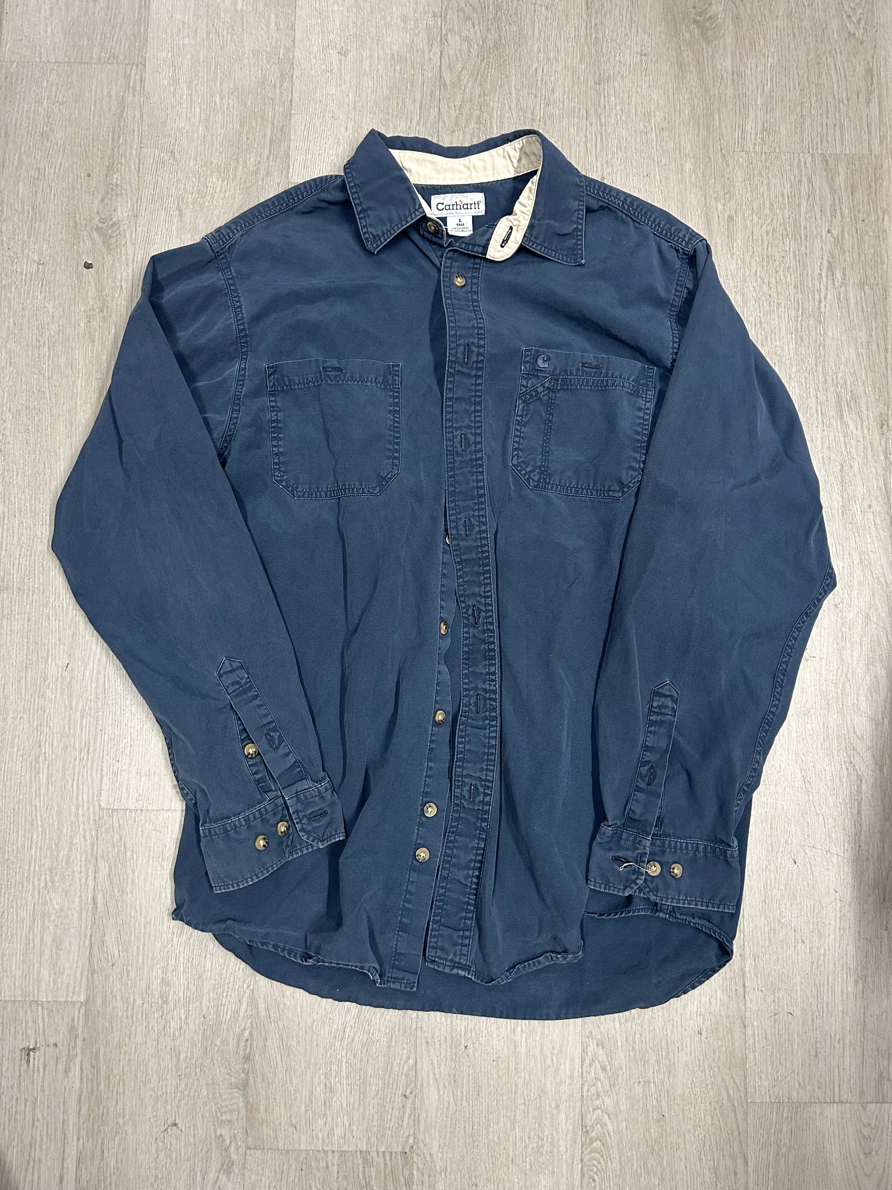 Navy Blue Carhartt Work Shirt