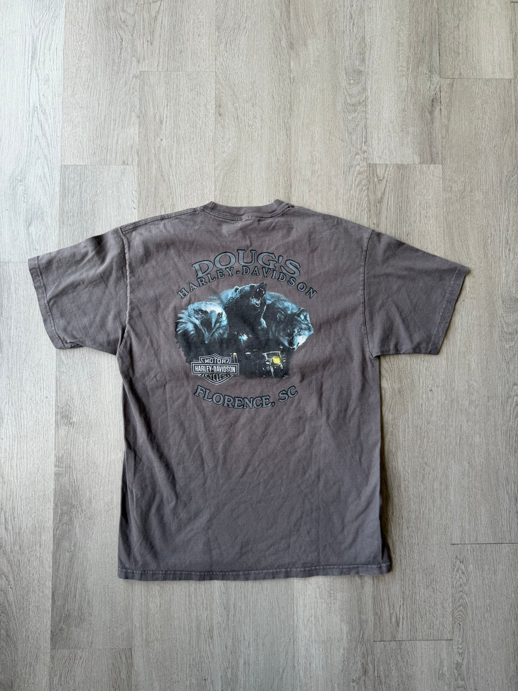 Vintage Harley Davidson Grey Florence Tee