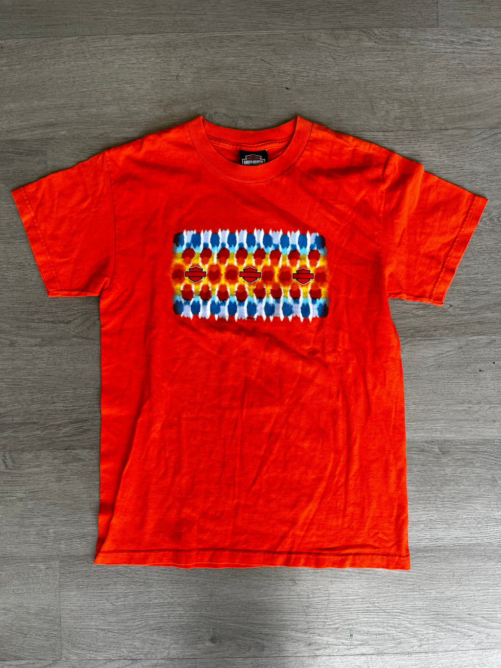 Harley Davidson Tie Dye Design Tee