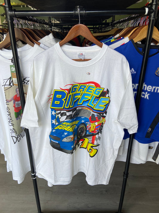 Vintage Greg Biffle National Guard #16 NASCAR Tee