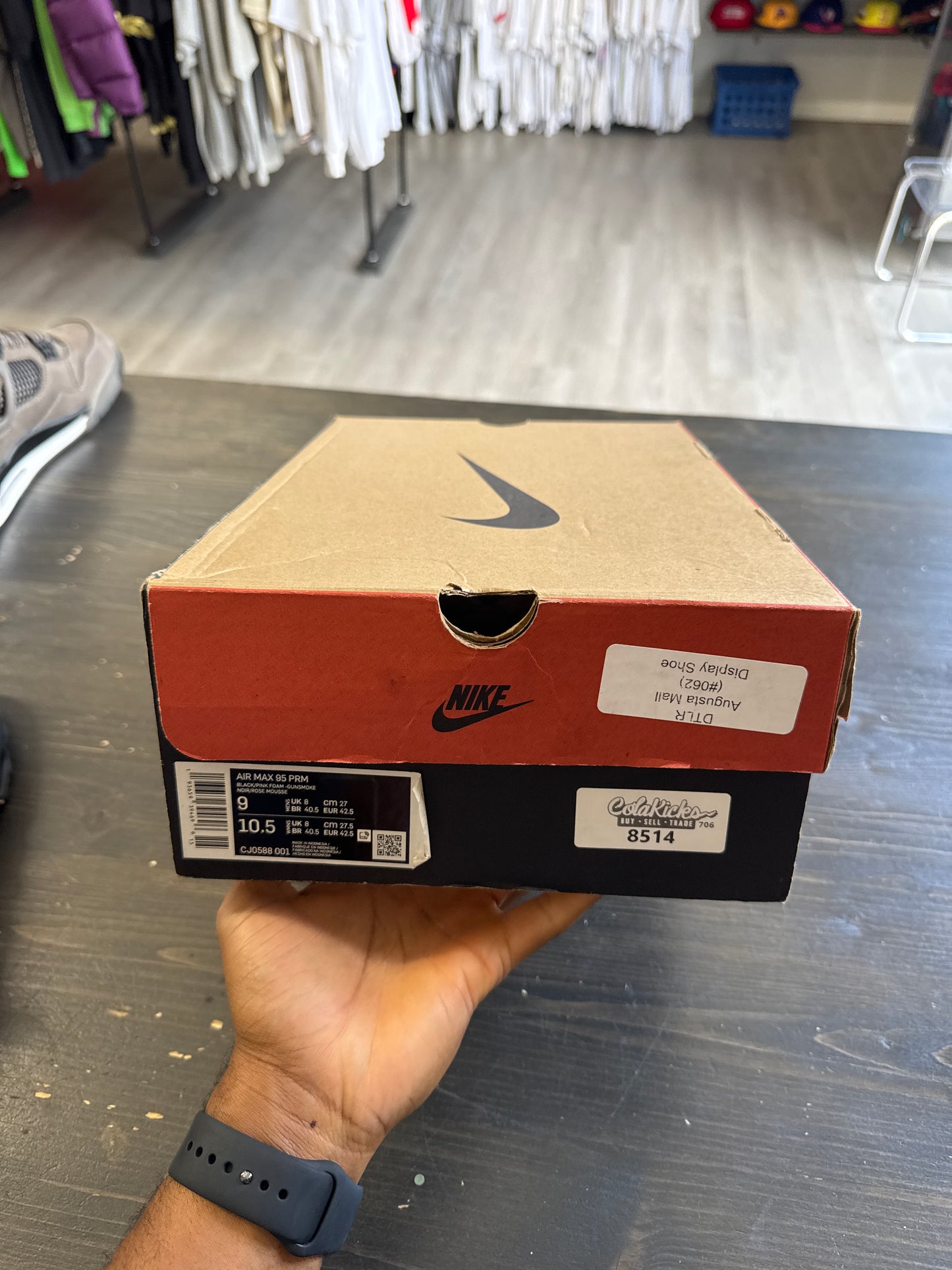 Pre-owned Nike Air Max 95 Gunsmoke Pink Foam