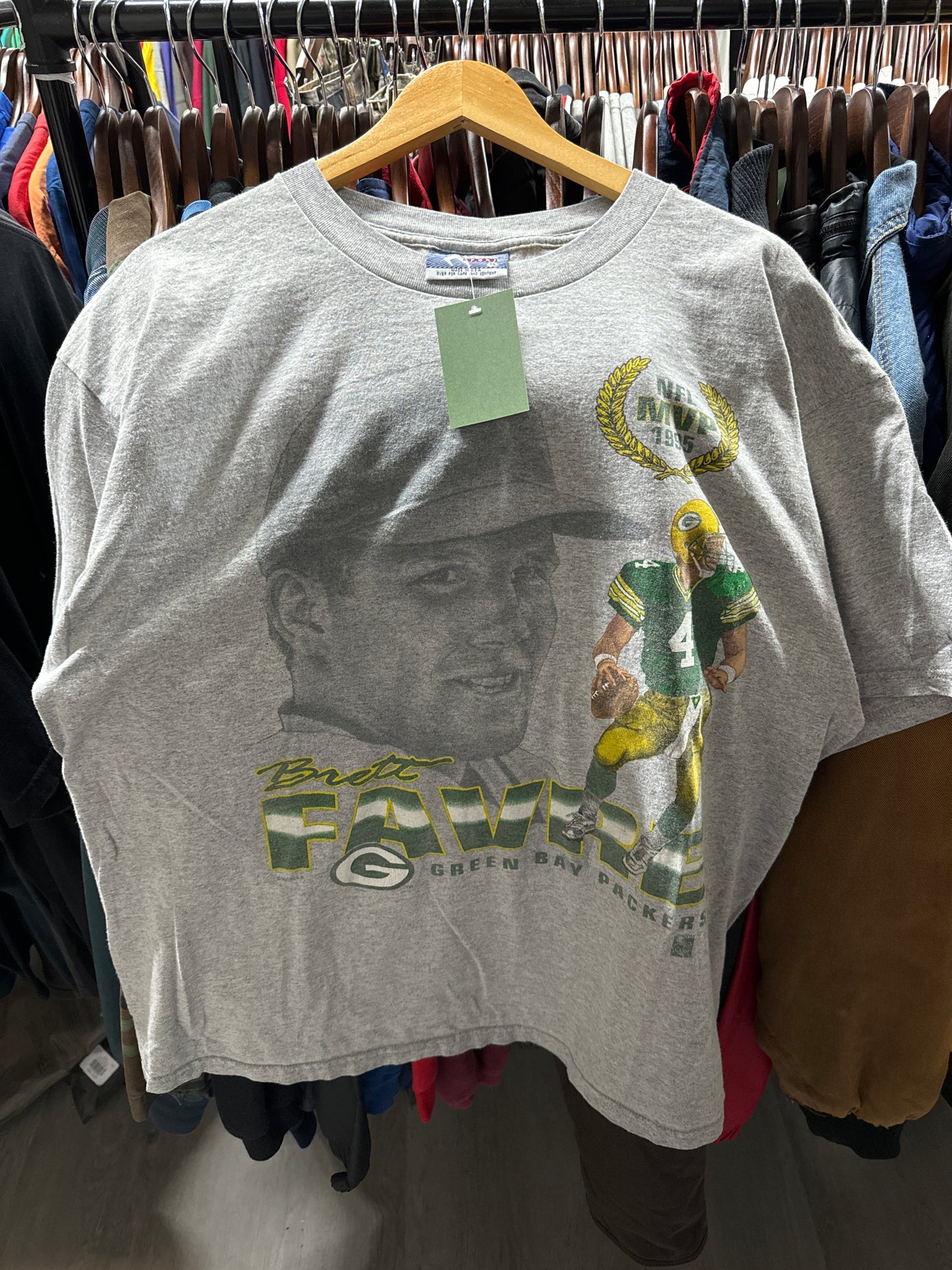 Vintage Brett Farve Green Bay Packers Tee