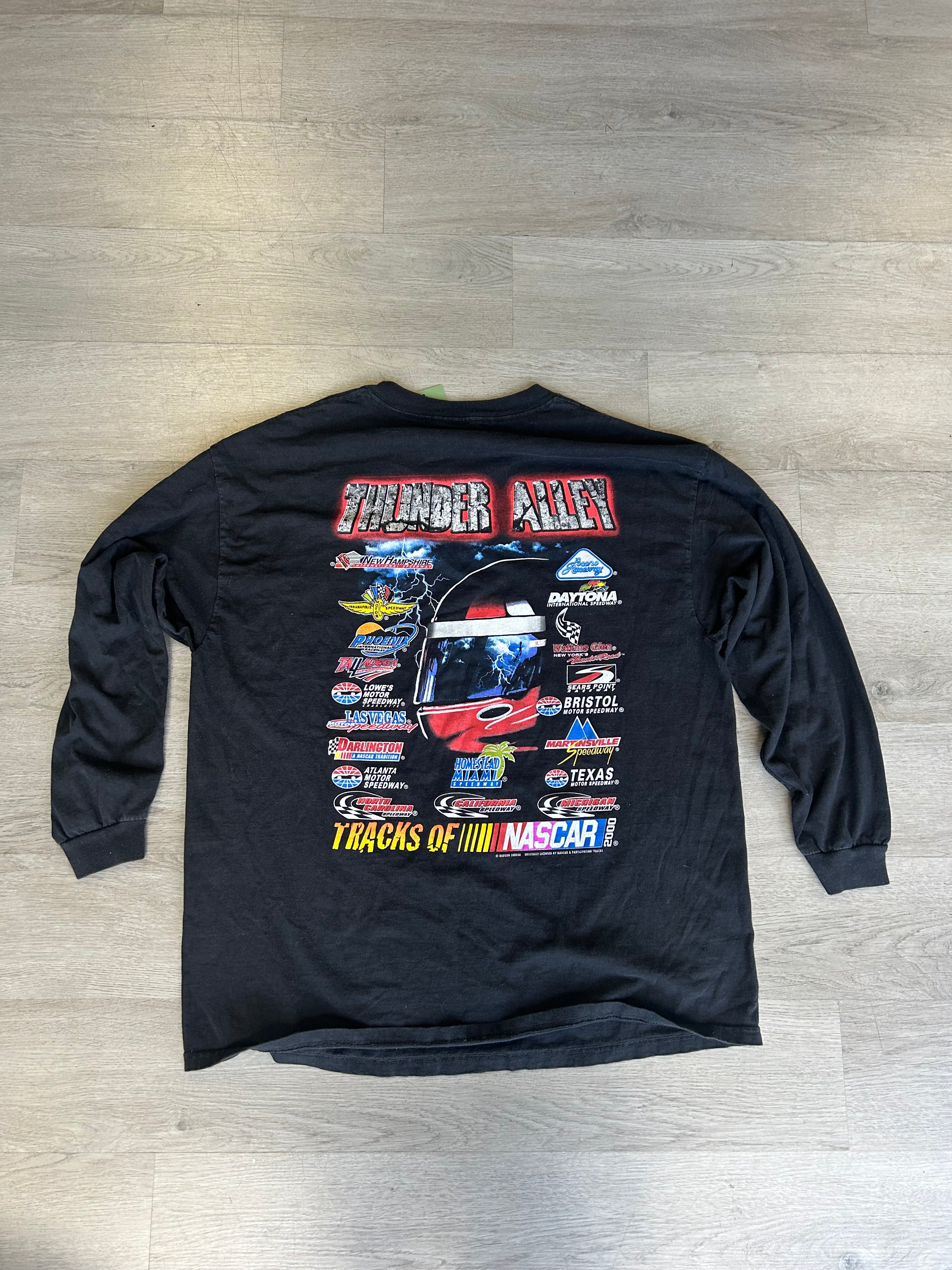 2000s Thunder Alley Tracks of NASCAR Long-Sleeve Tee