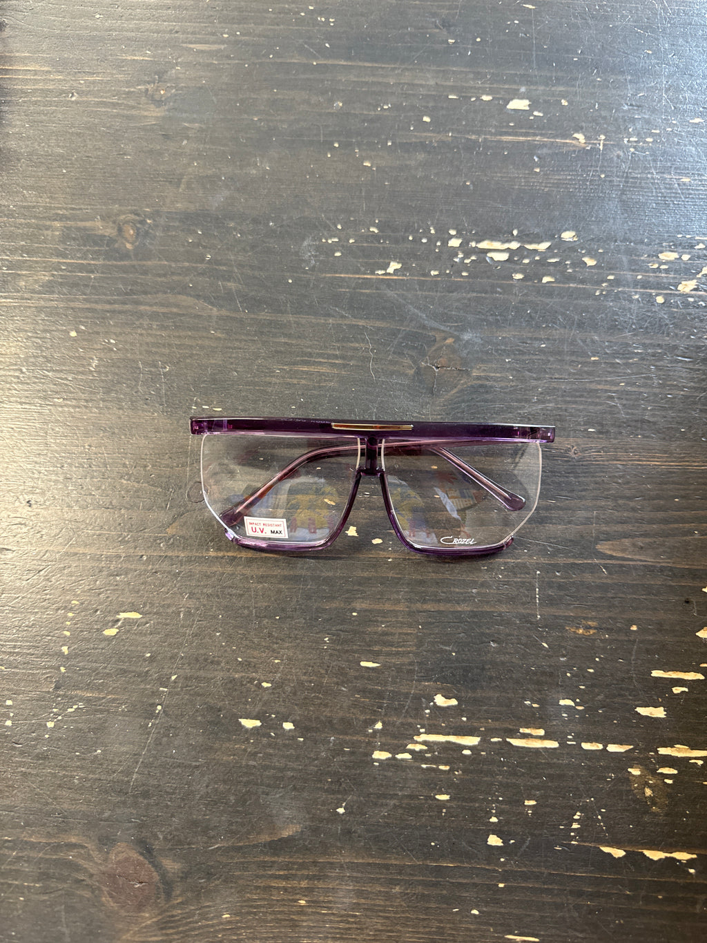 Vintage 90s Crozel Hip Hip Style Purple Glasses
