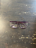 Vintage 90s Crozel Hip Hip Style Purple Glasses