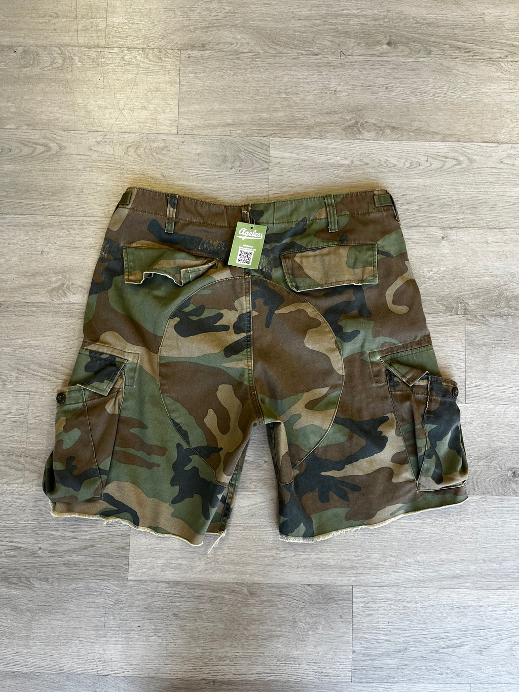 Vintage Camouflage Cargo Shorts