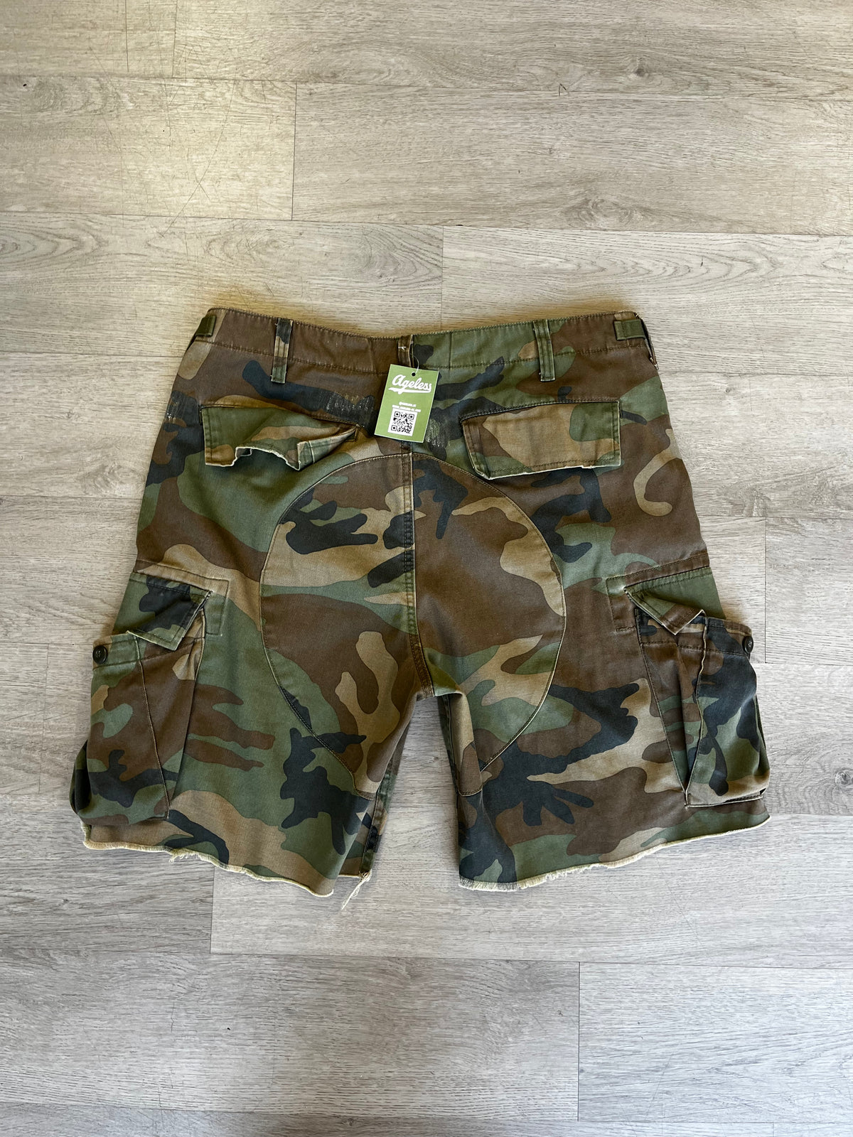 Vintage Camouflage Cargo Shorts