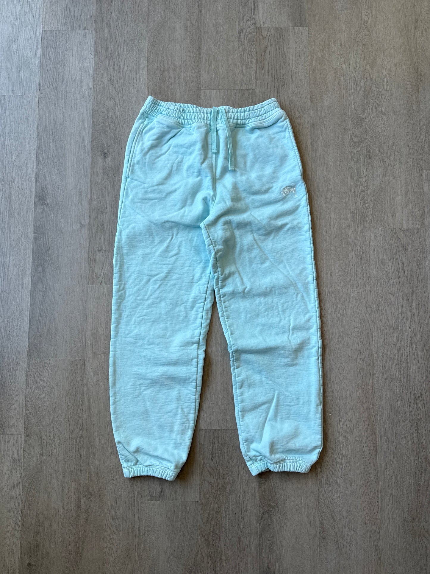 Stussy Overdyed Sky Blue Logo Sweatpants
