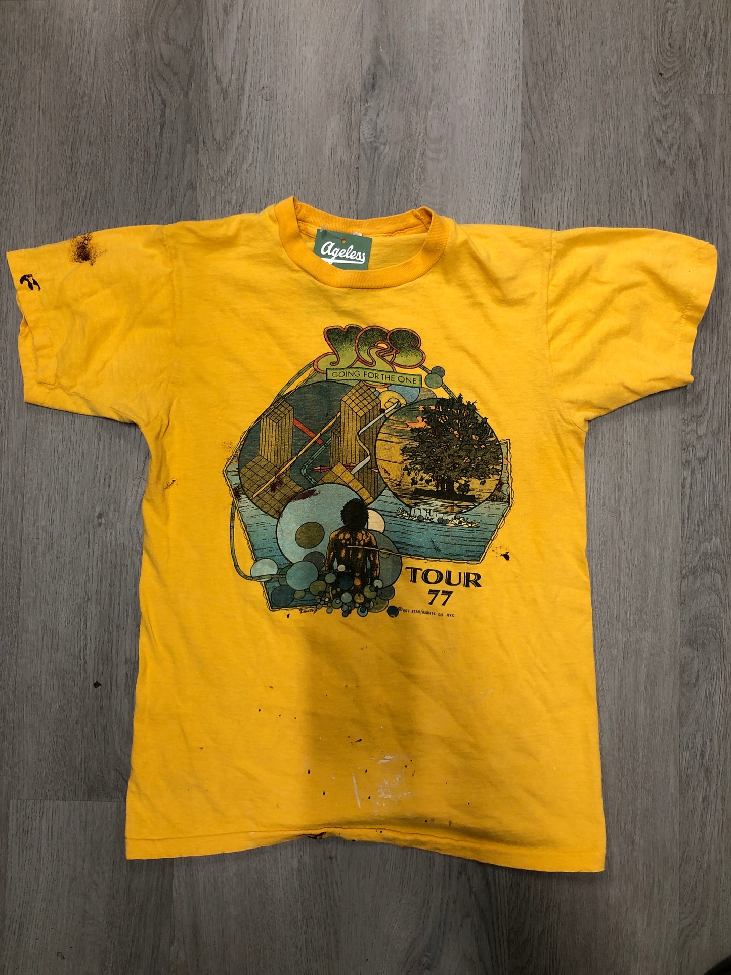 Vintage 1977 YES Tour Shirt