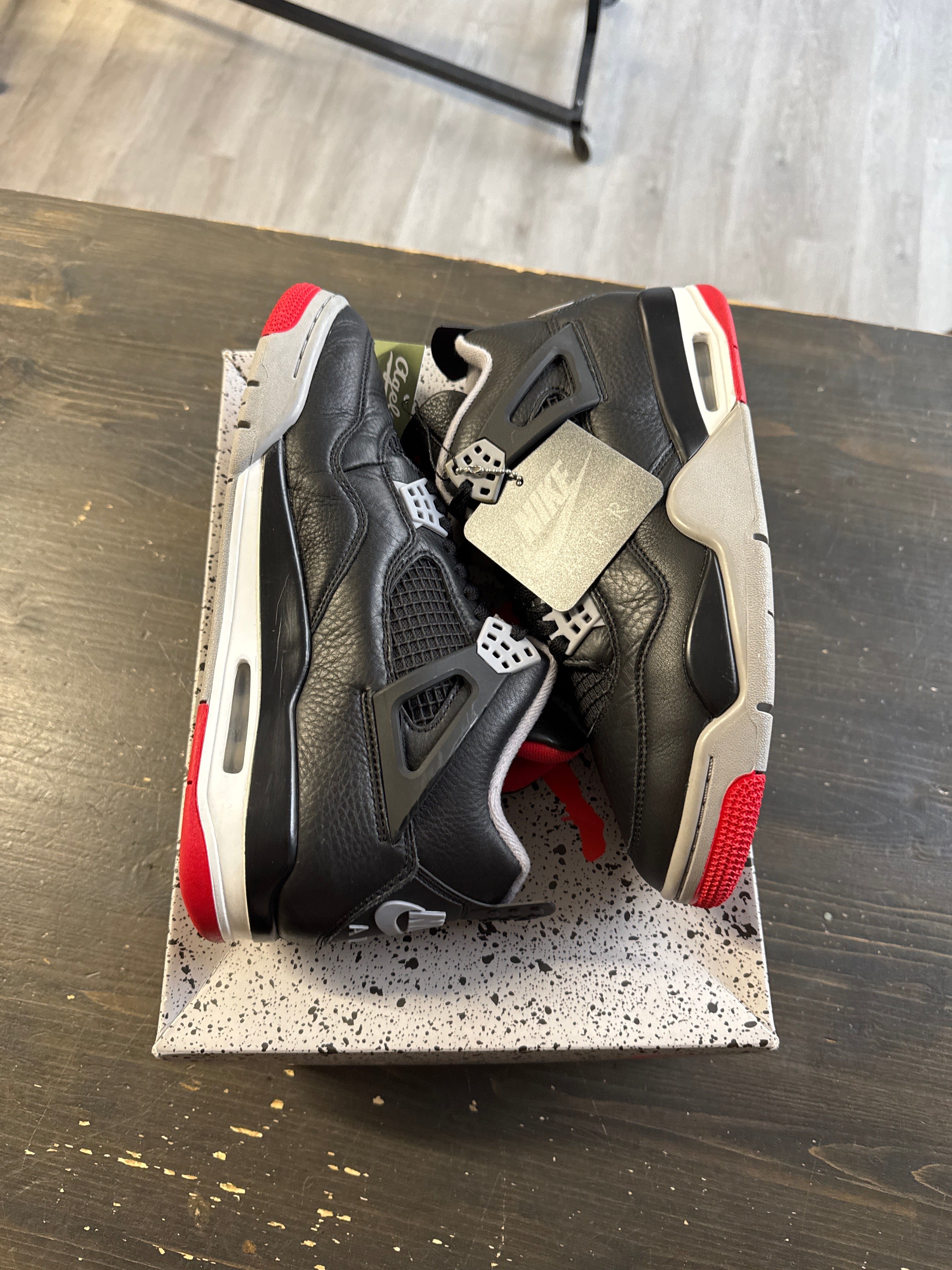 Pre-owned Jordan Retro 4 Bred Reimagined