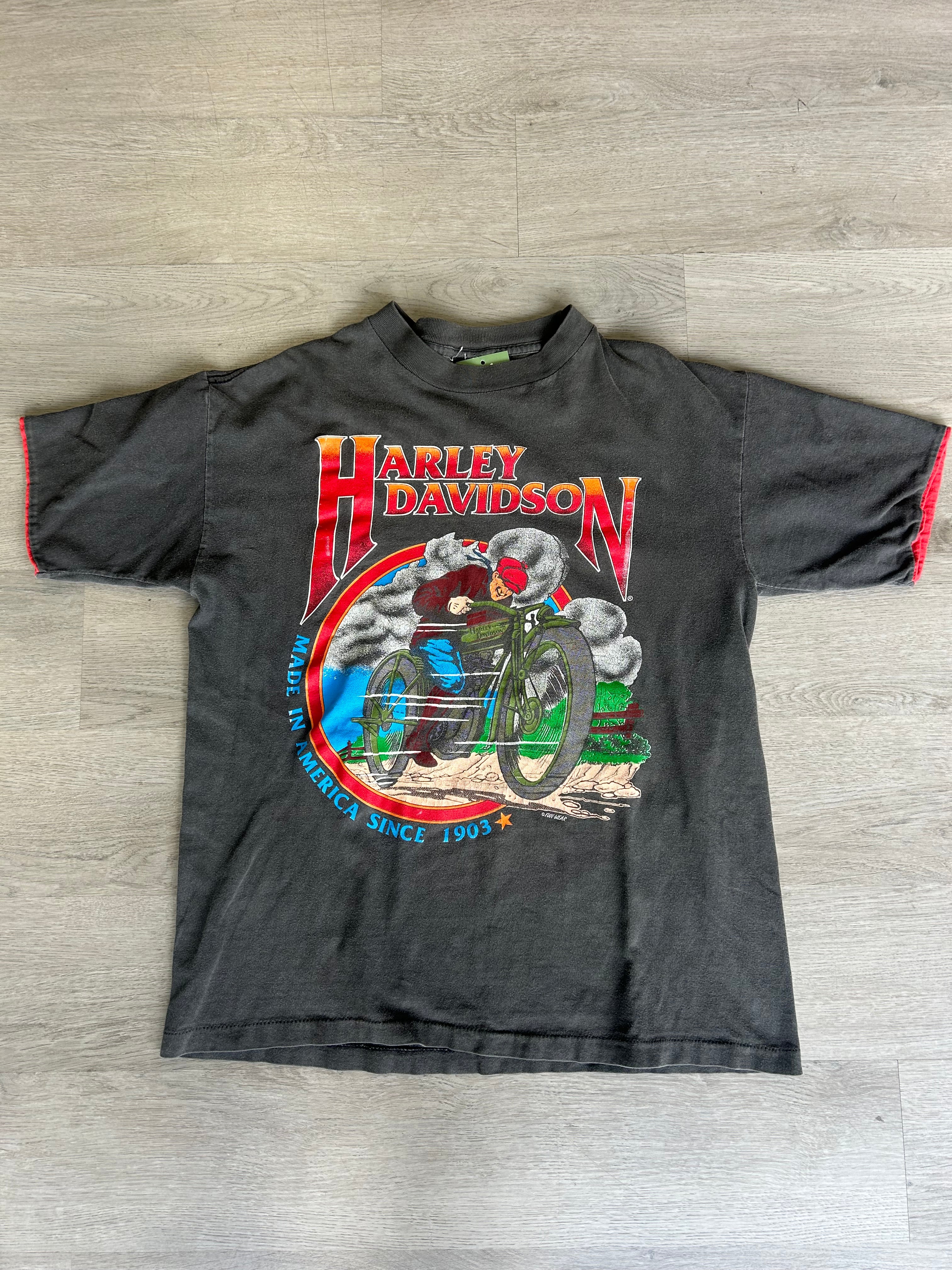 Vintage 1990s Harley Davidson Made in America Tee