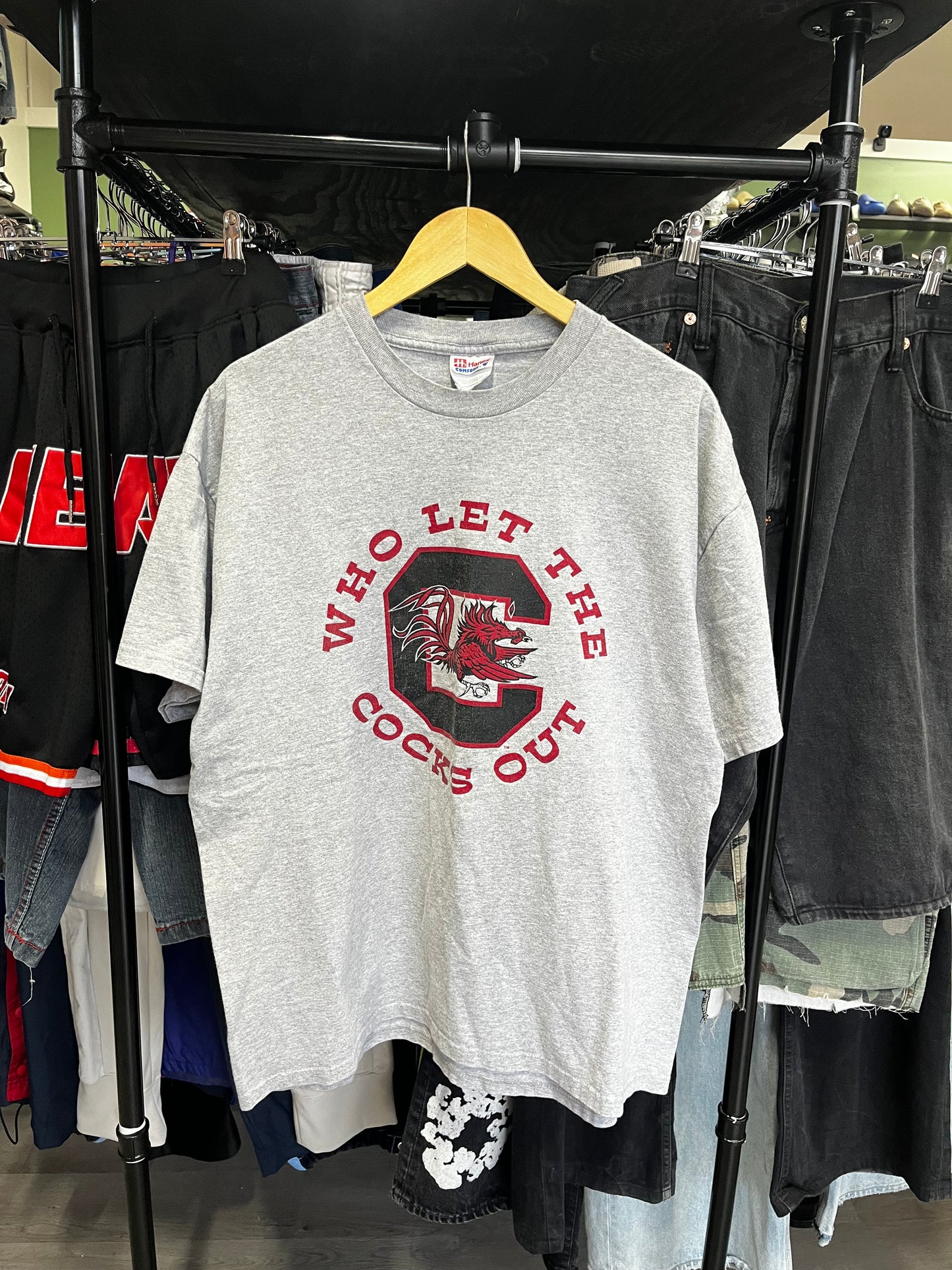 University of South Carolina Who Let the Cocks Out Tee