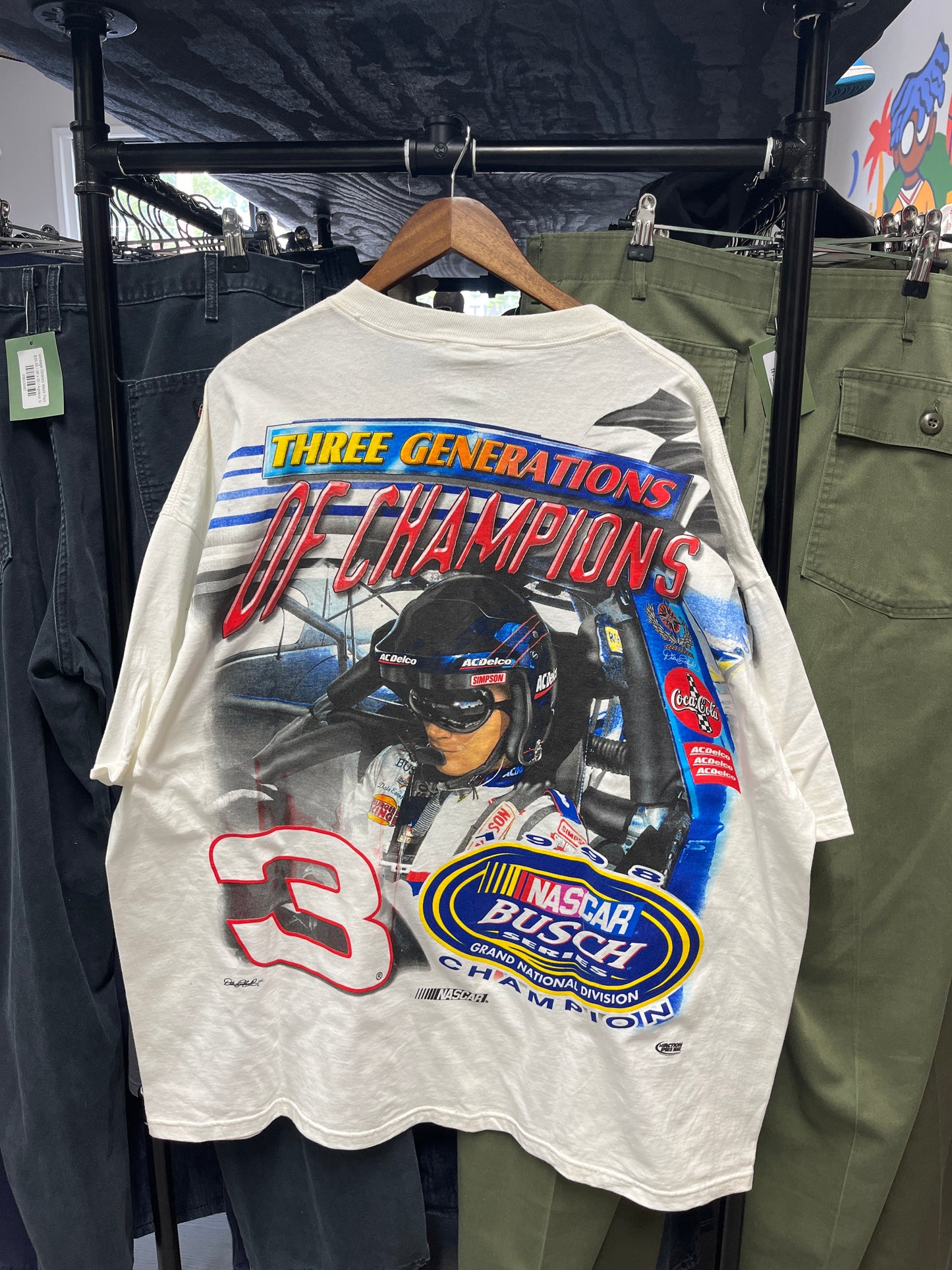 1998 NASCAR Busch Series Dale Earnhardt Champion All Over Print Tee
