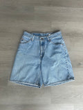 Women’s Orange Tab Jean Shorts