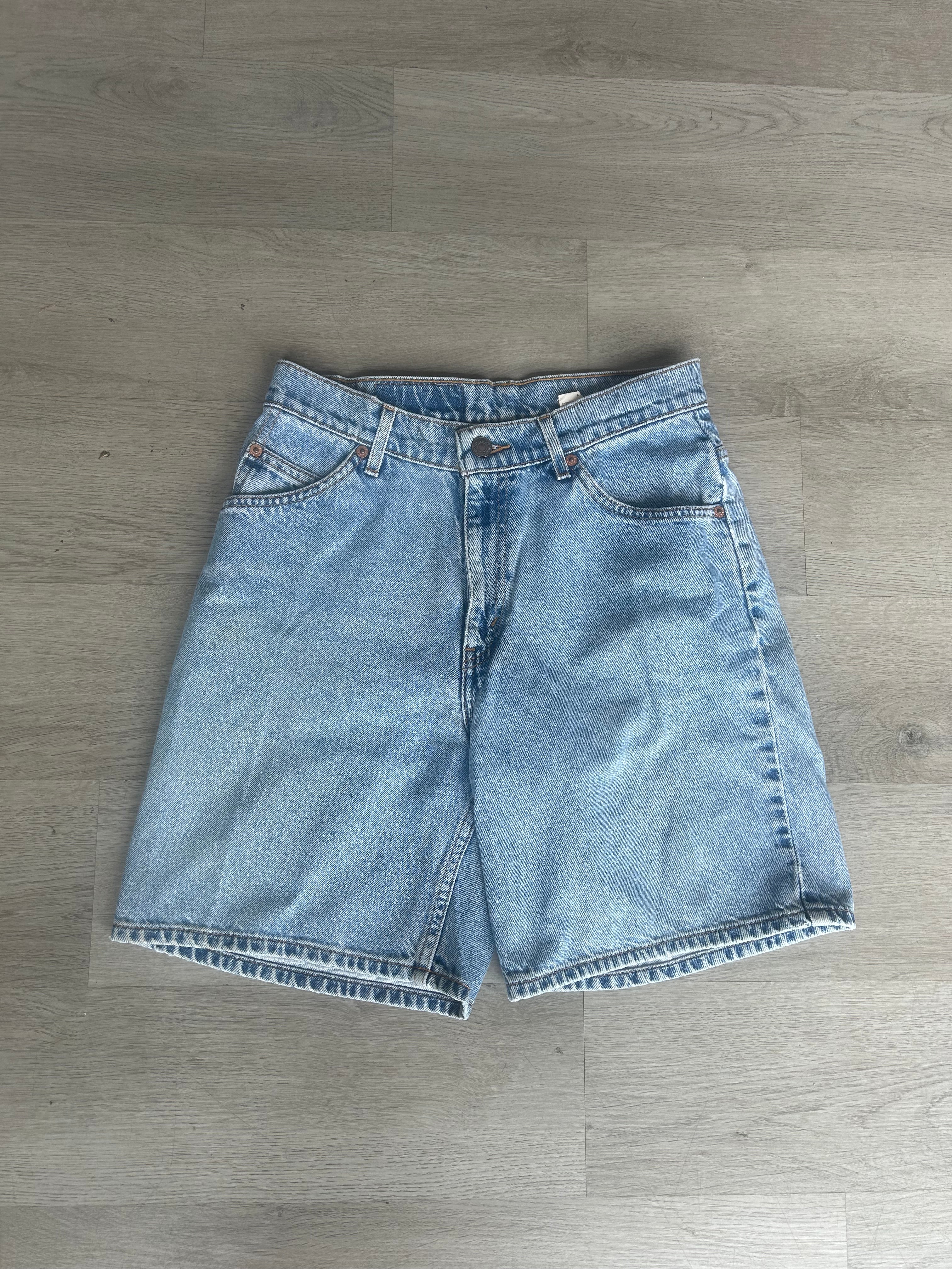 Women’s Orange Tab Jean Shorts