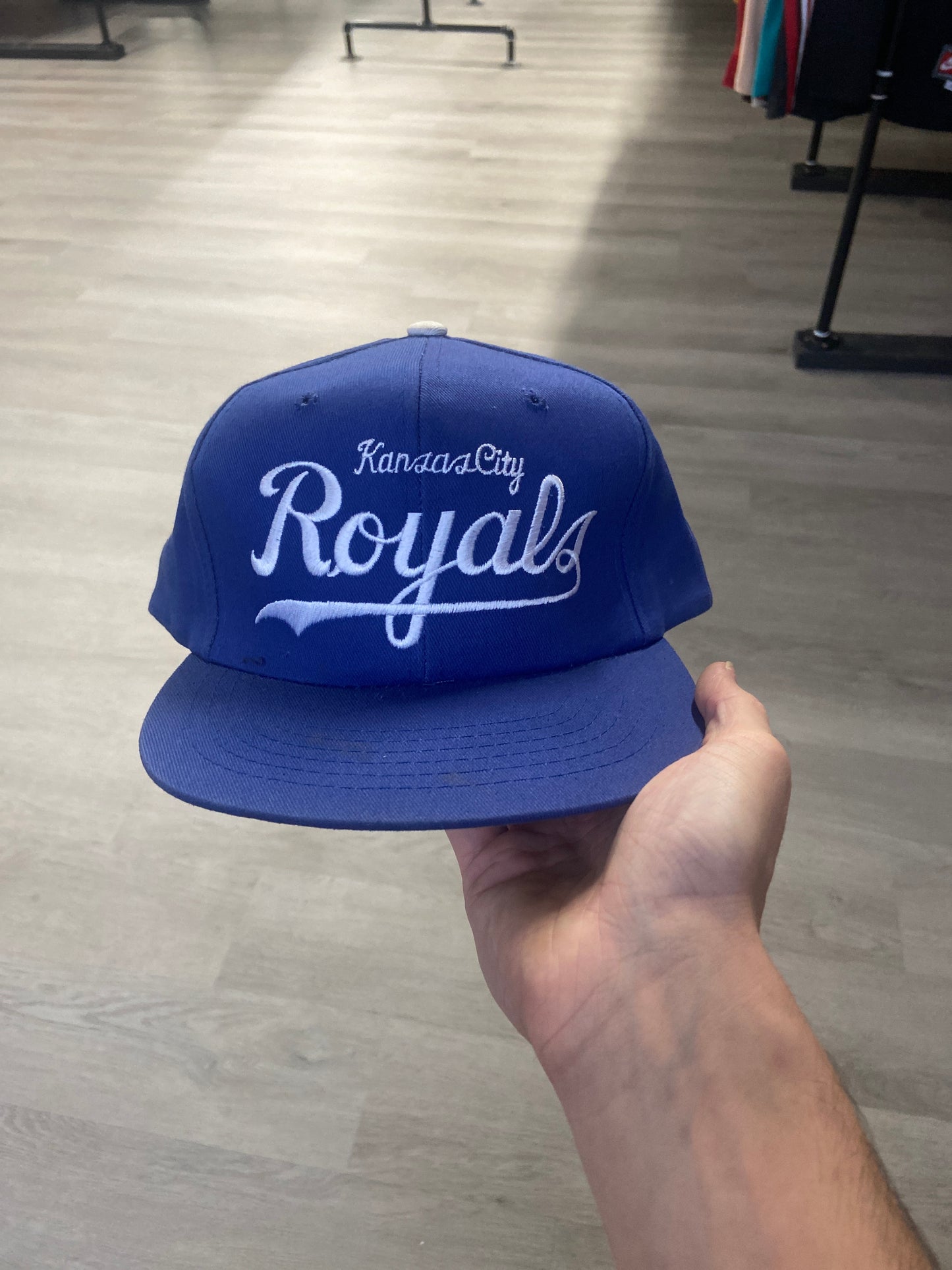 Vintage Blue Kansas City Royals Snapback