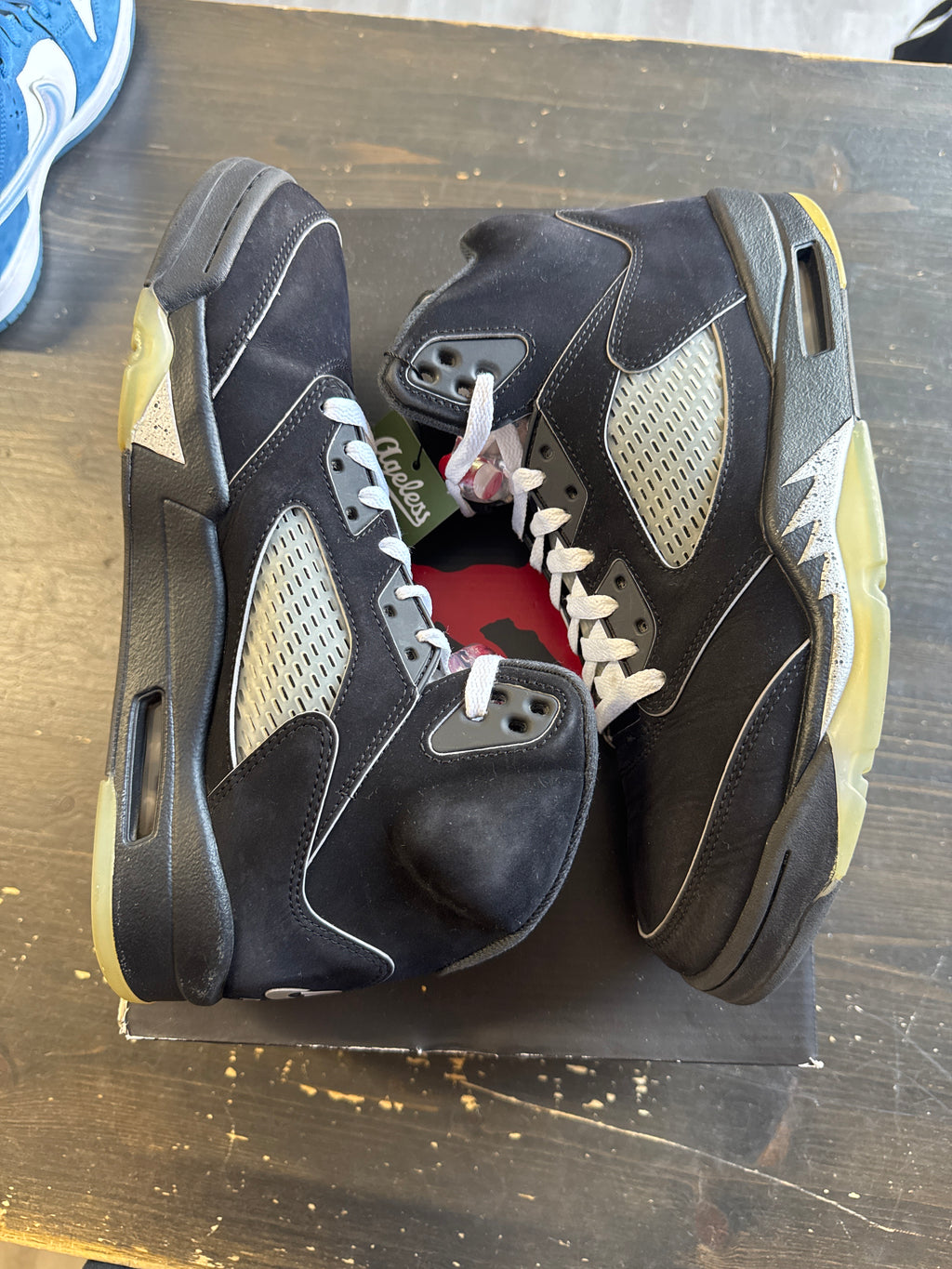 Pre-owned Jordan Retro 5 Black Metallic