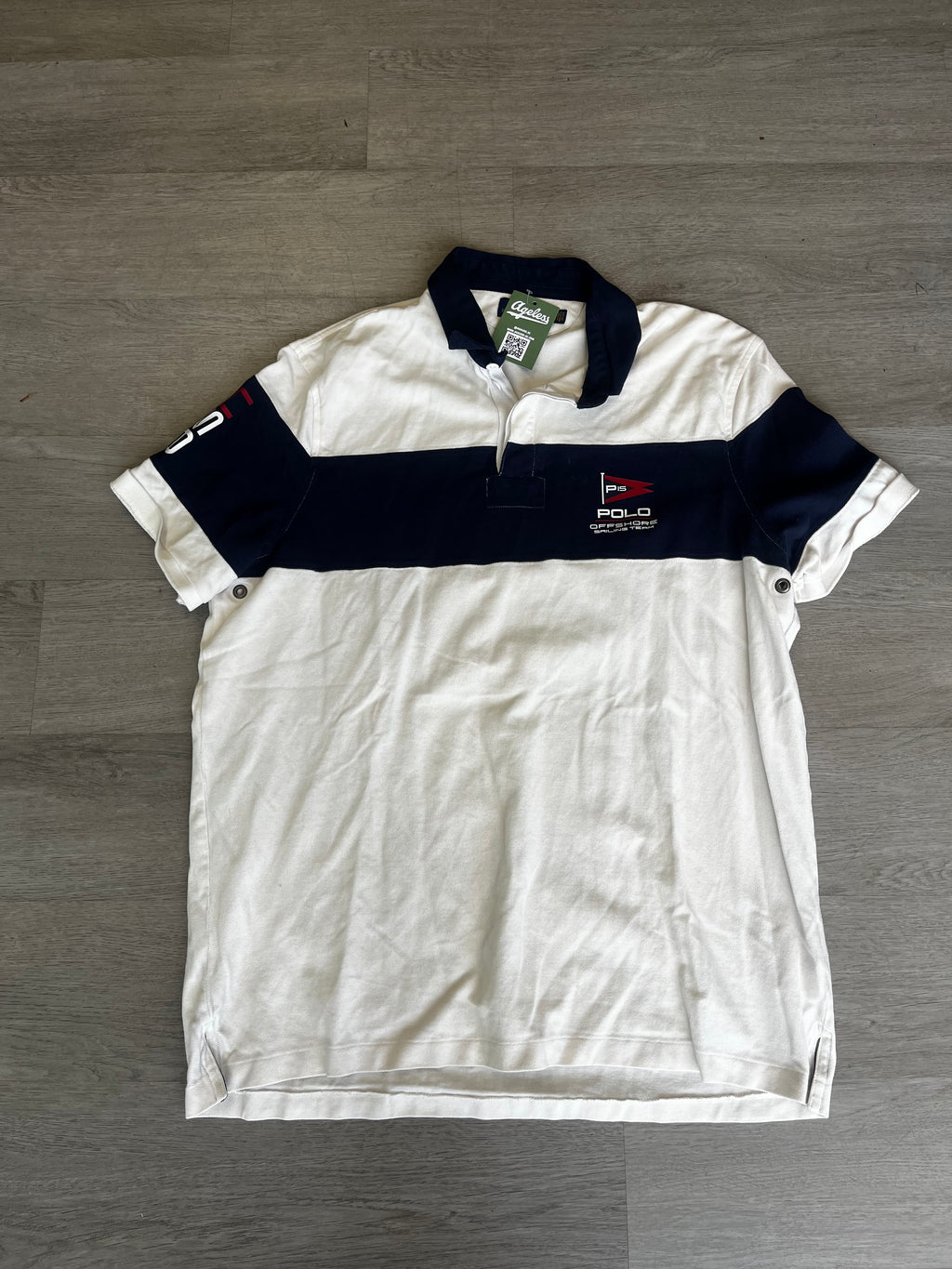 Polo Ralph Lauren White Offshore Sailing Team Polo