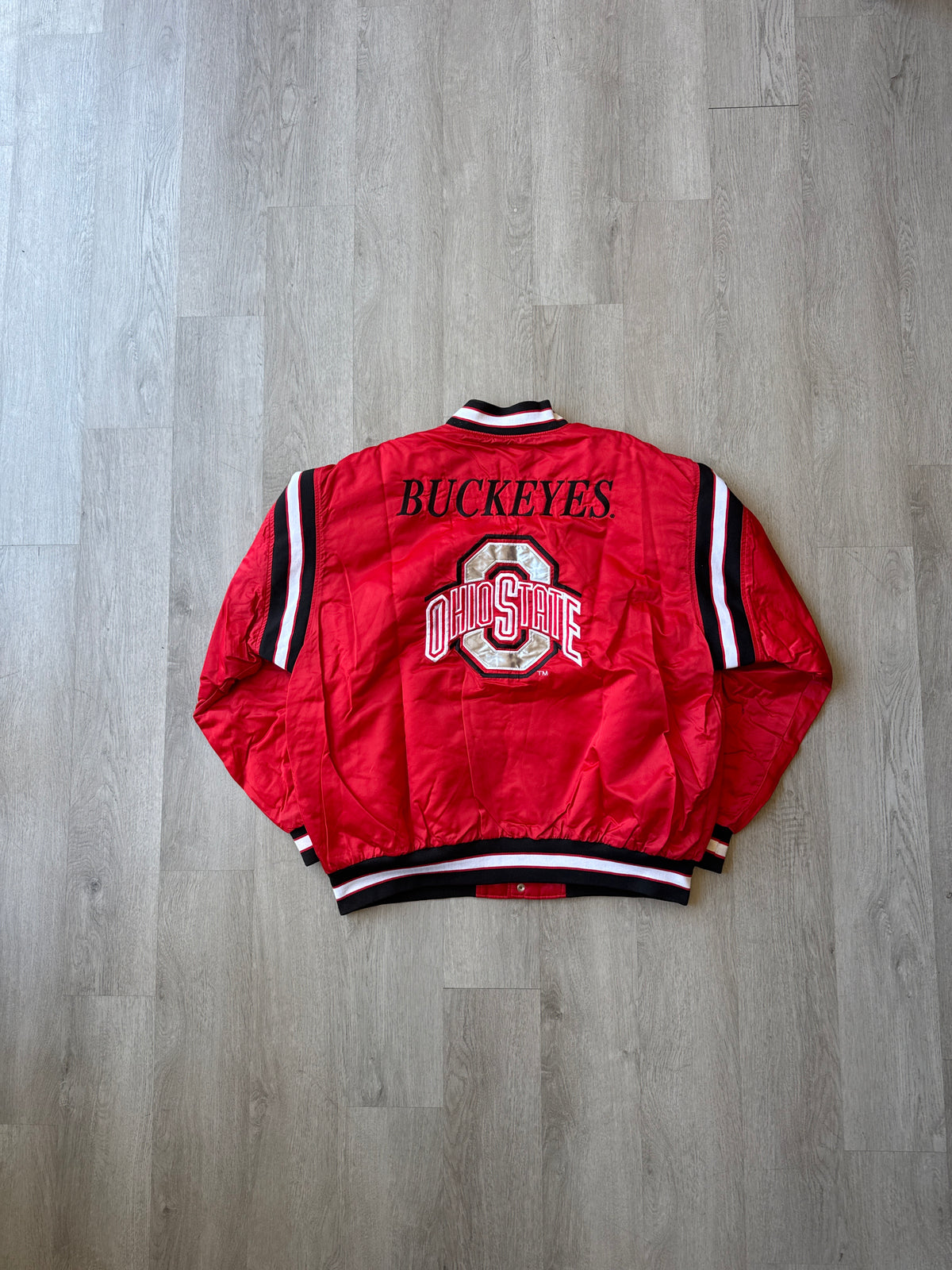 Vintage Ohio State Buckeyes Satin Bomber Jacket