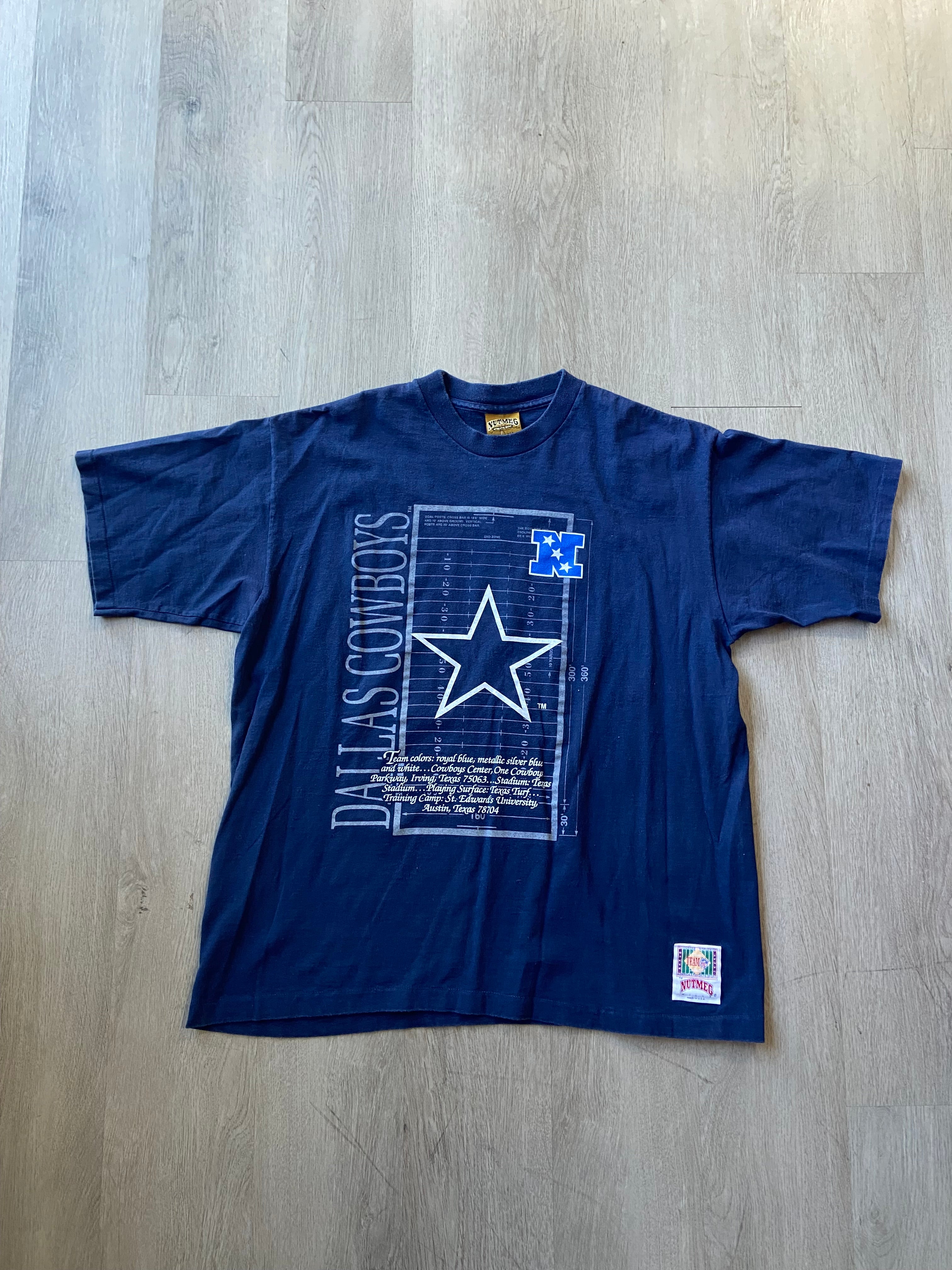 Cintage 90s Nutmeg Dallas Cowboys Field Tee