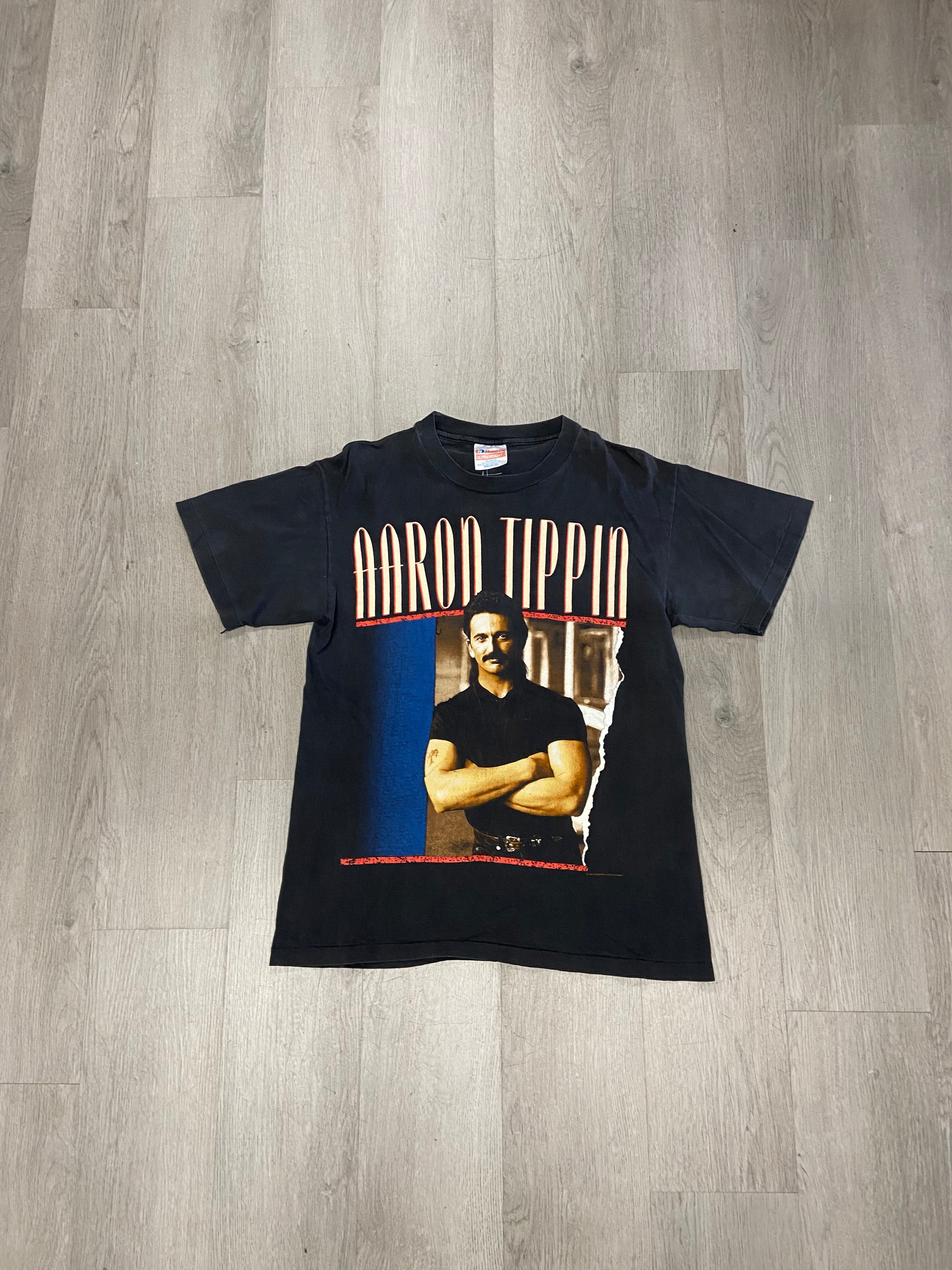 Vintage 1992 Aaron Tippin Read Between The Lines Tee
