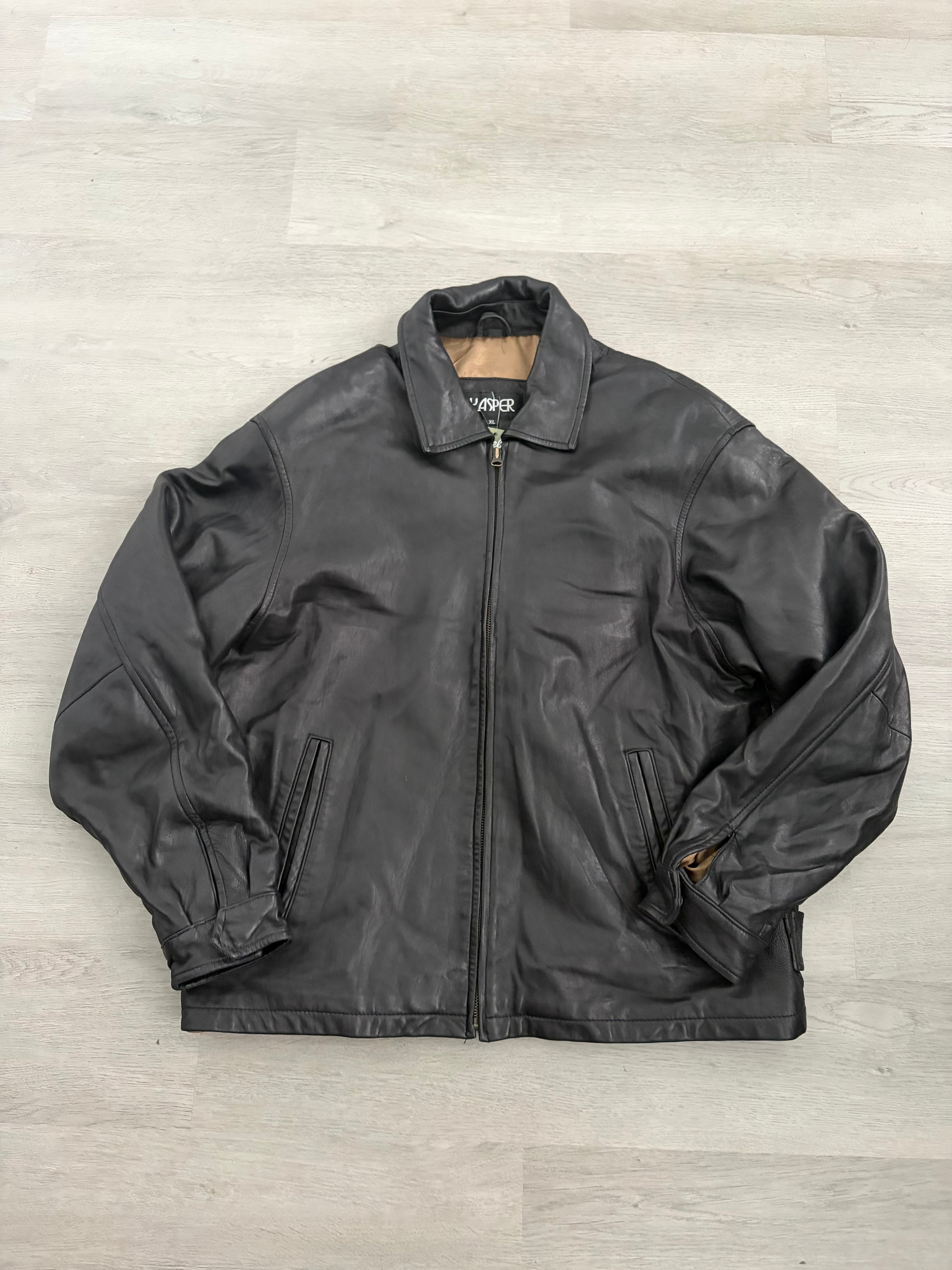 Vintage Jasper Black Leather Jacket