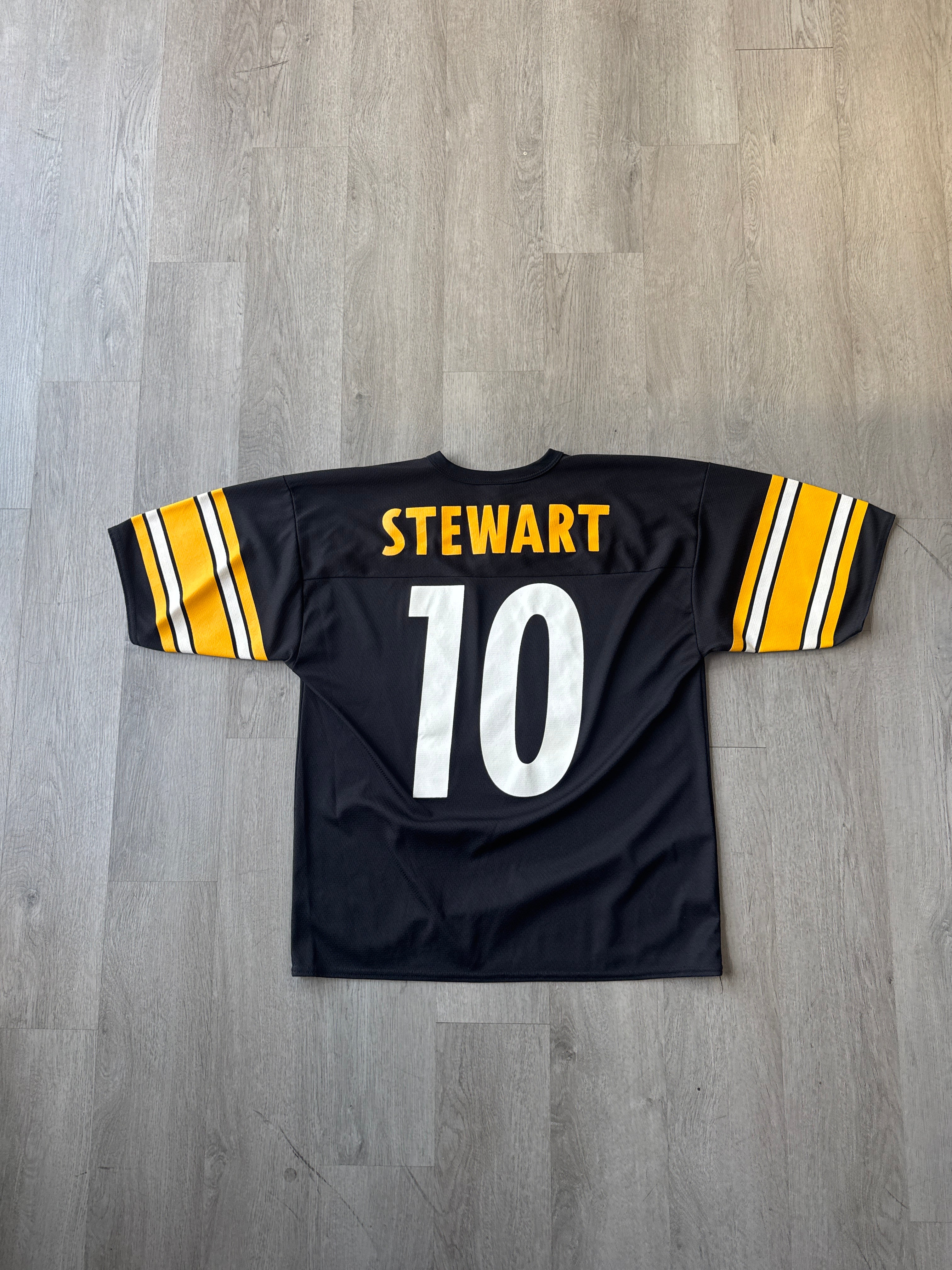 Vintage 90s Logo 7 Pittsburgh Steelers Kordell Stewart Football Jersey