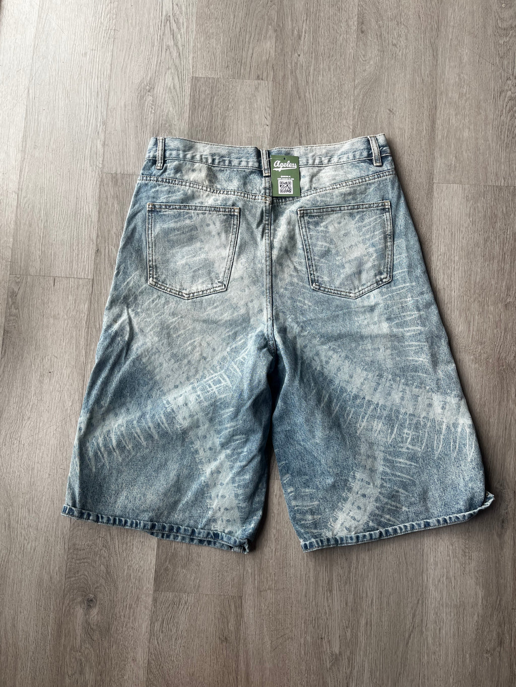 Baggy Skater Style Denim Shorts
