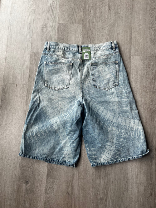 Baggy Skater Style Denim Shorts