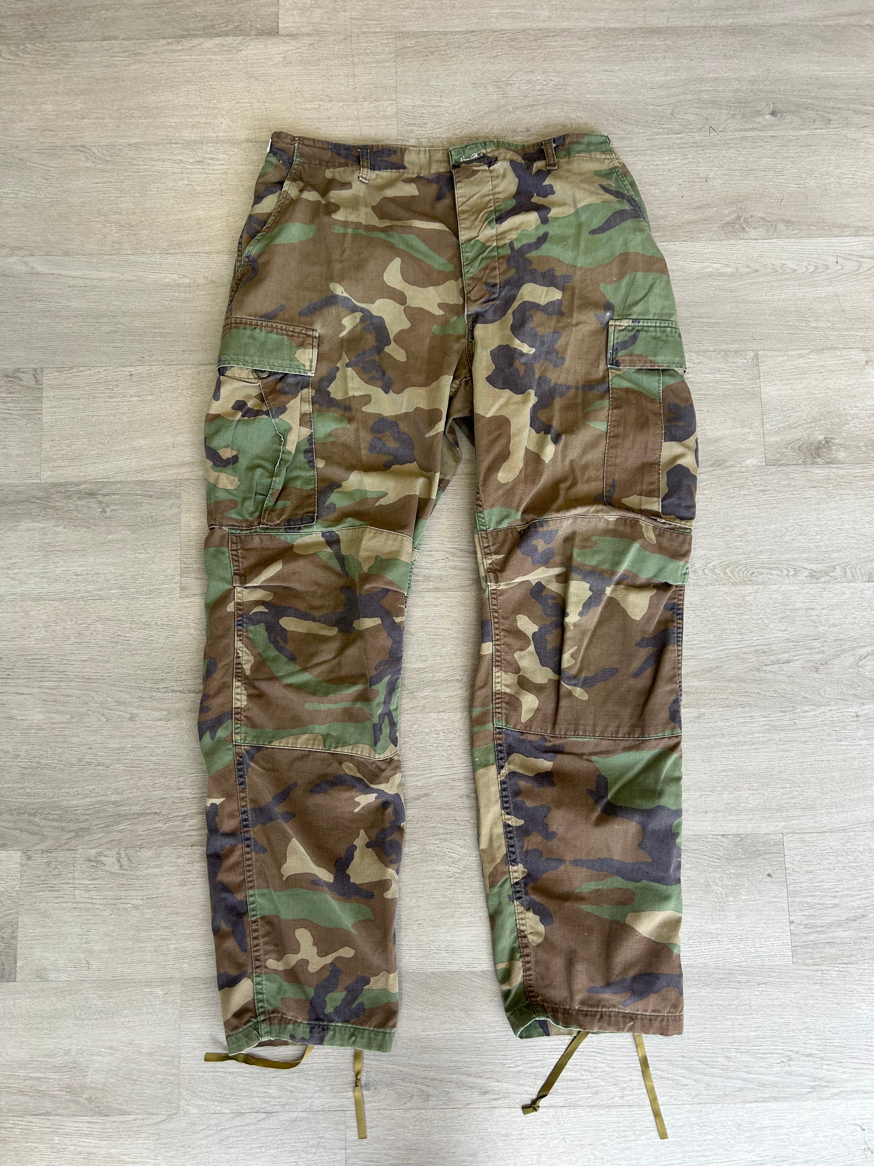 Vintage Woodland Camouflage Combat Pants