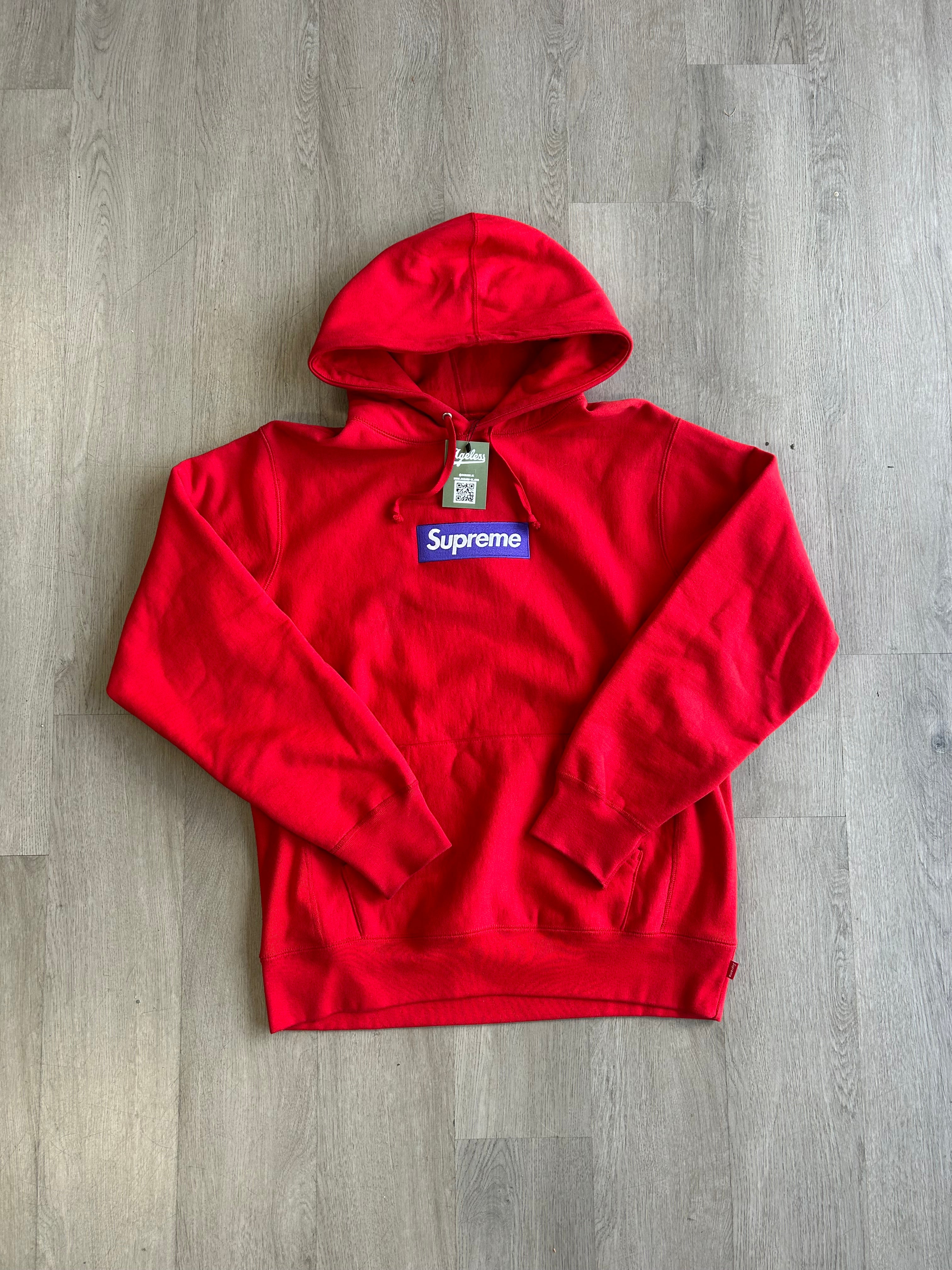 Pre-Owned 2017 FW17 SUPREME RED PURPLE BOX LOGO