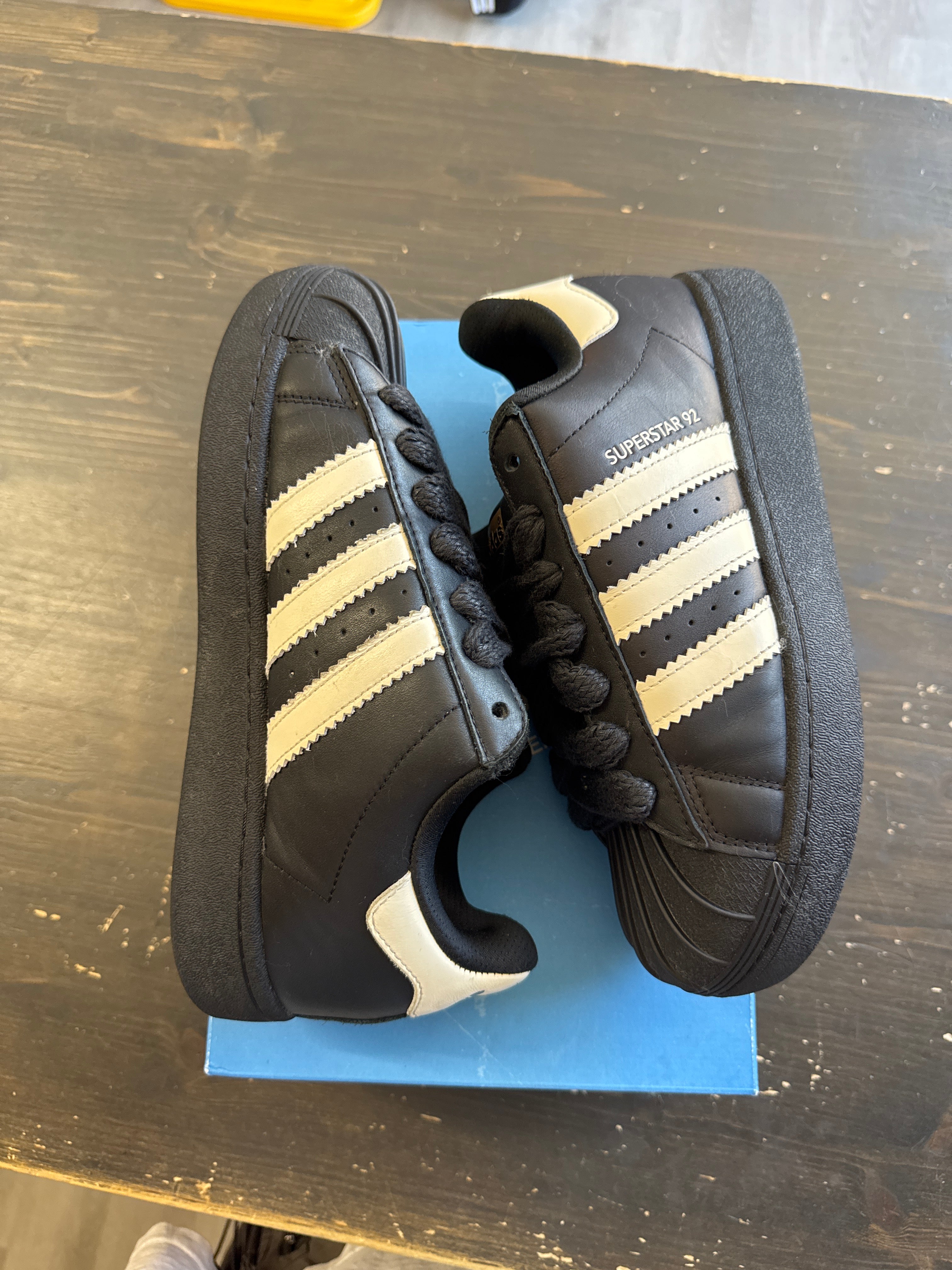 Pre-owned Adidas Superstar 92 Pharrell Black White