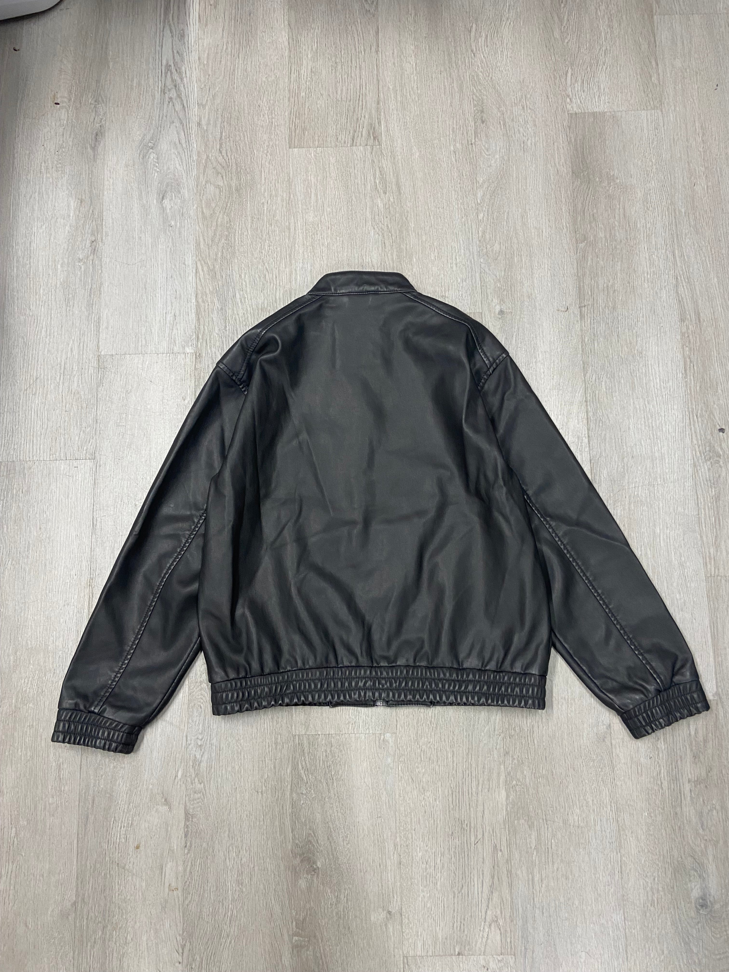 Black Hollister Faux Leather Motorcycle Jacket