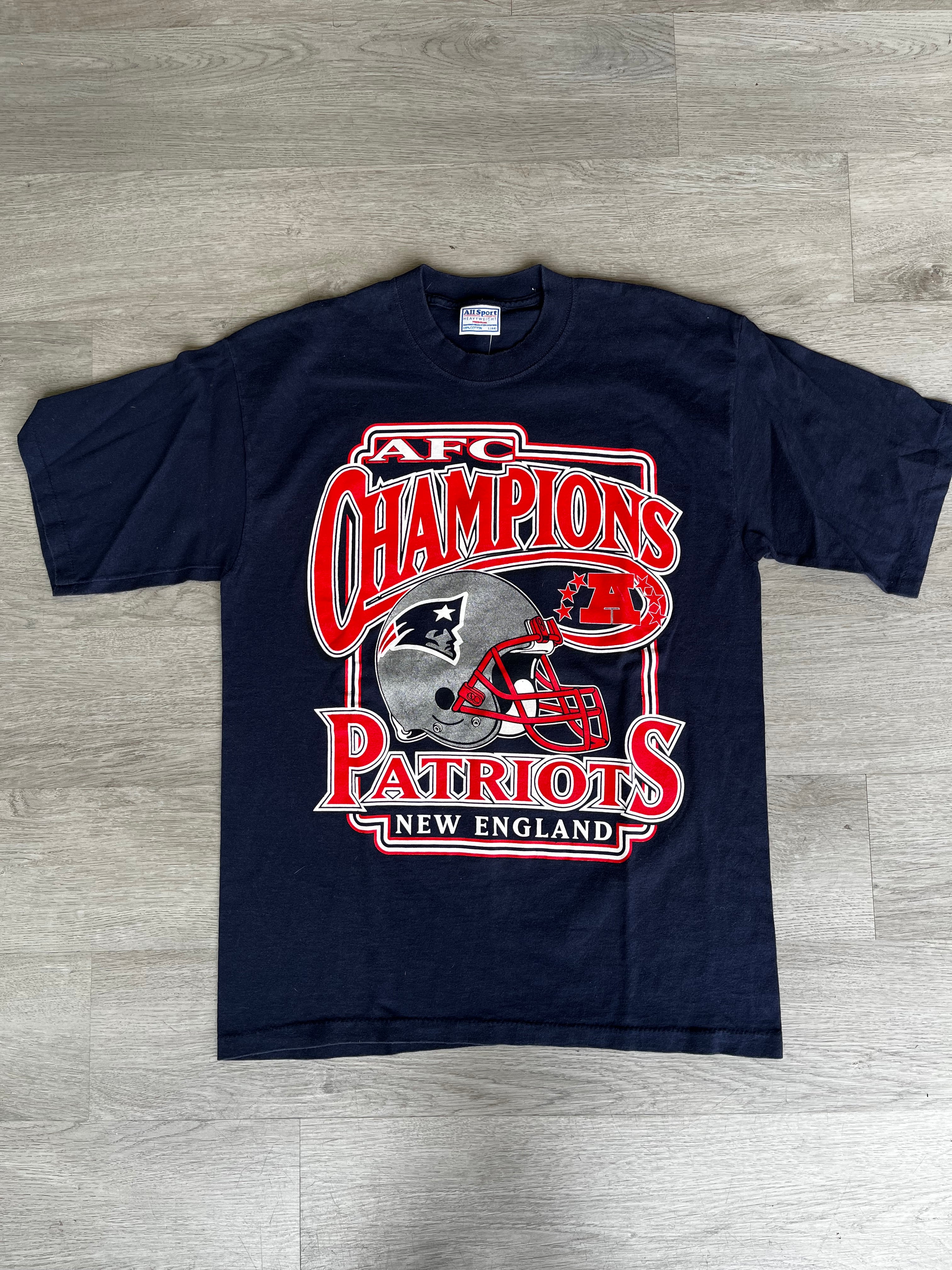 Vintage 2001 New England Patriots AFC Champions Tee