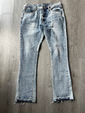 MNML Light Washed Flared Jeans
