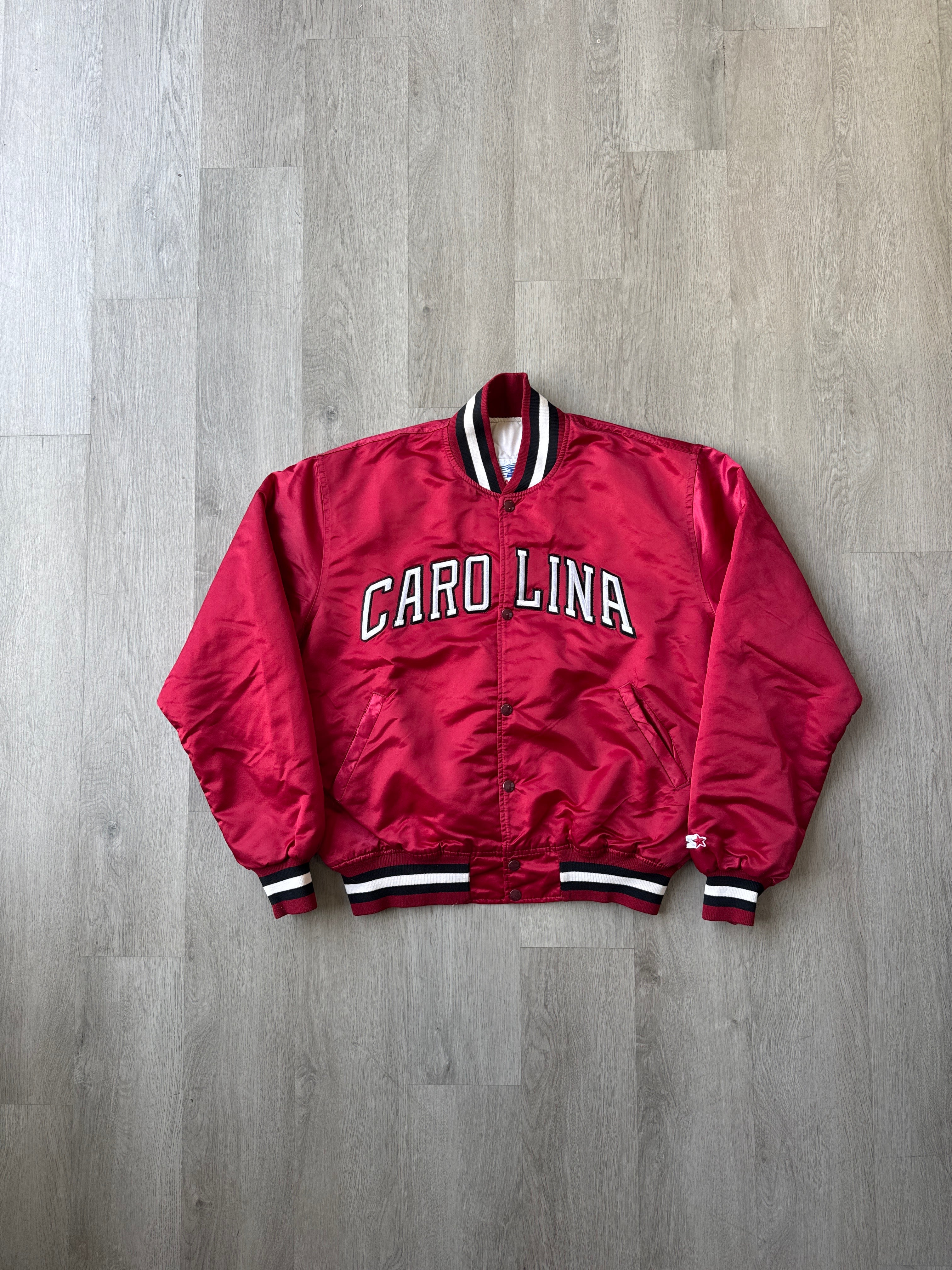 Vintage 90s Starter University Of South Carolina Gamecocks Satin Bomber Jacket