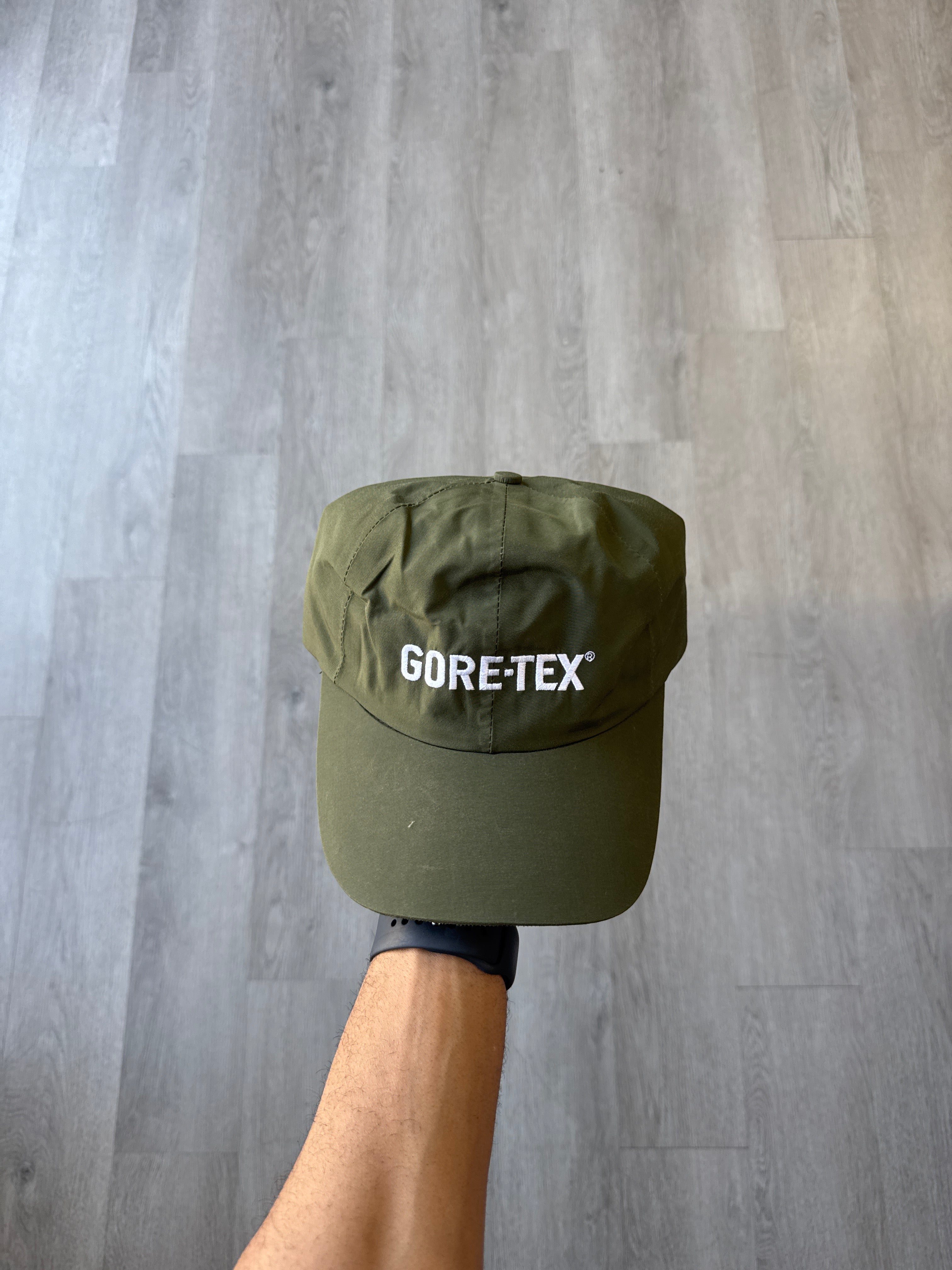 Vintage 90s Goretex Olive Green Snapback USA Made Gore-Tex Hat