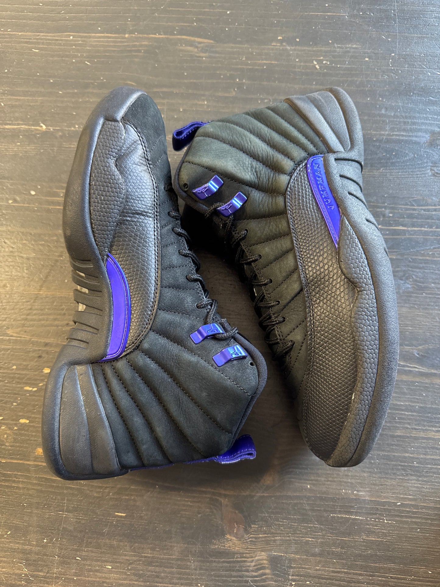 Pre-owned Jordan Retro 12 Black Dark Concord