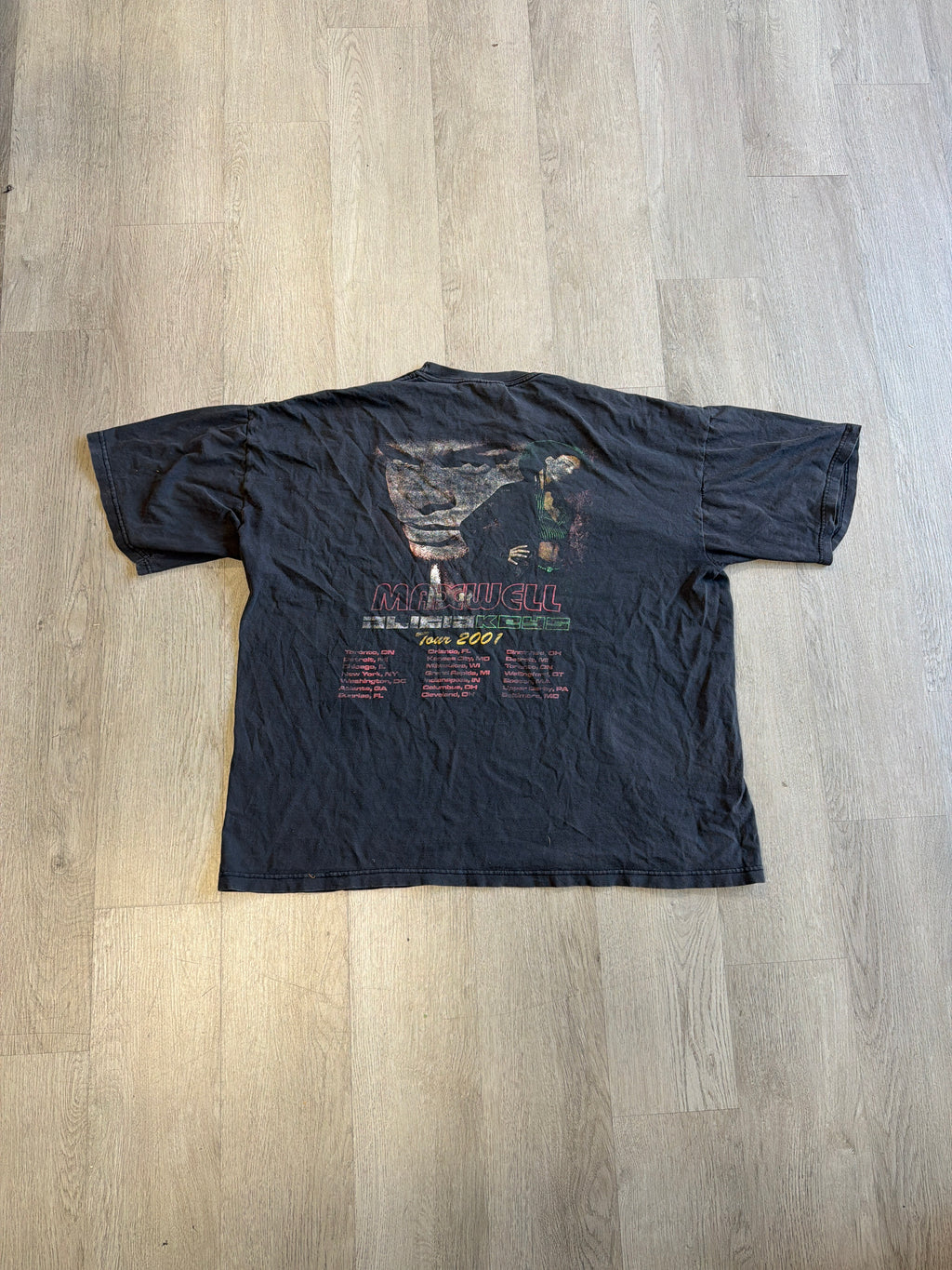 Vintage 2001 Maxwell Alicia Keys Tour Rap Tee