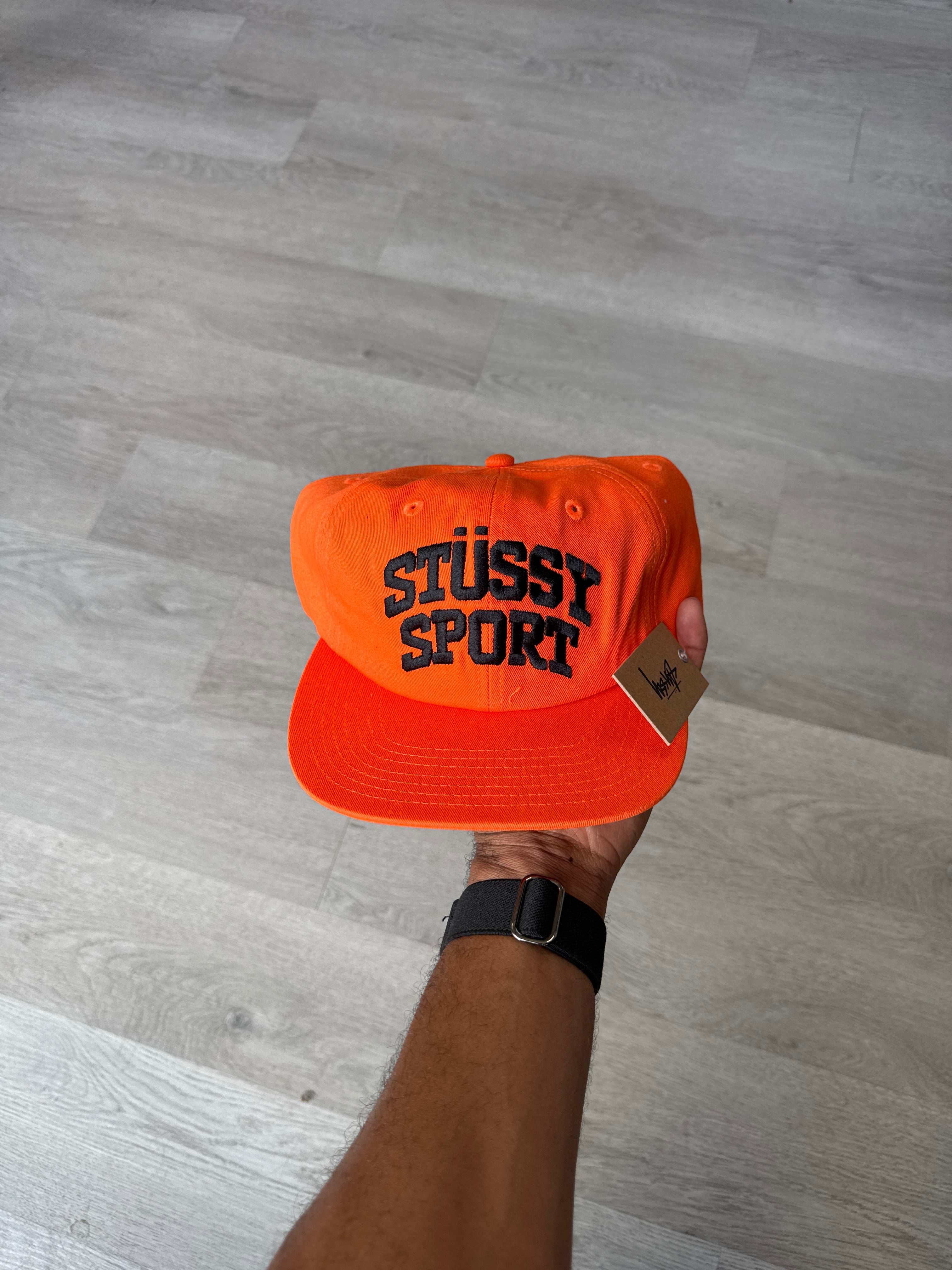 Stussy Mid-Depth Sport Orange Snapback Hat (FW24)