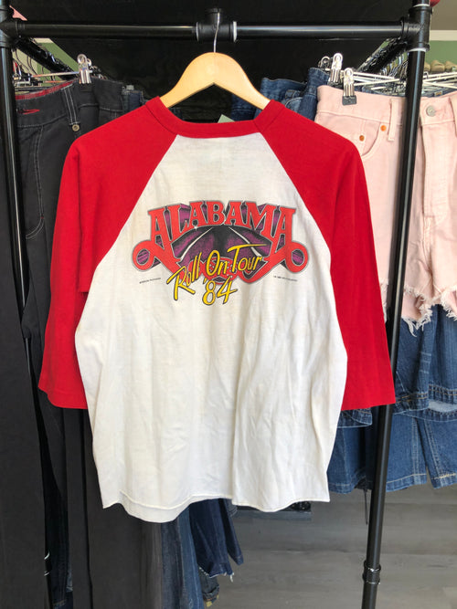 1984 Alabama Roll On Tour Raglan Tee