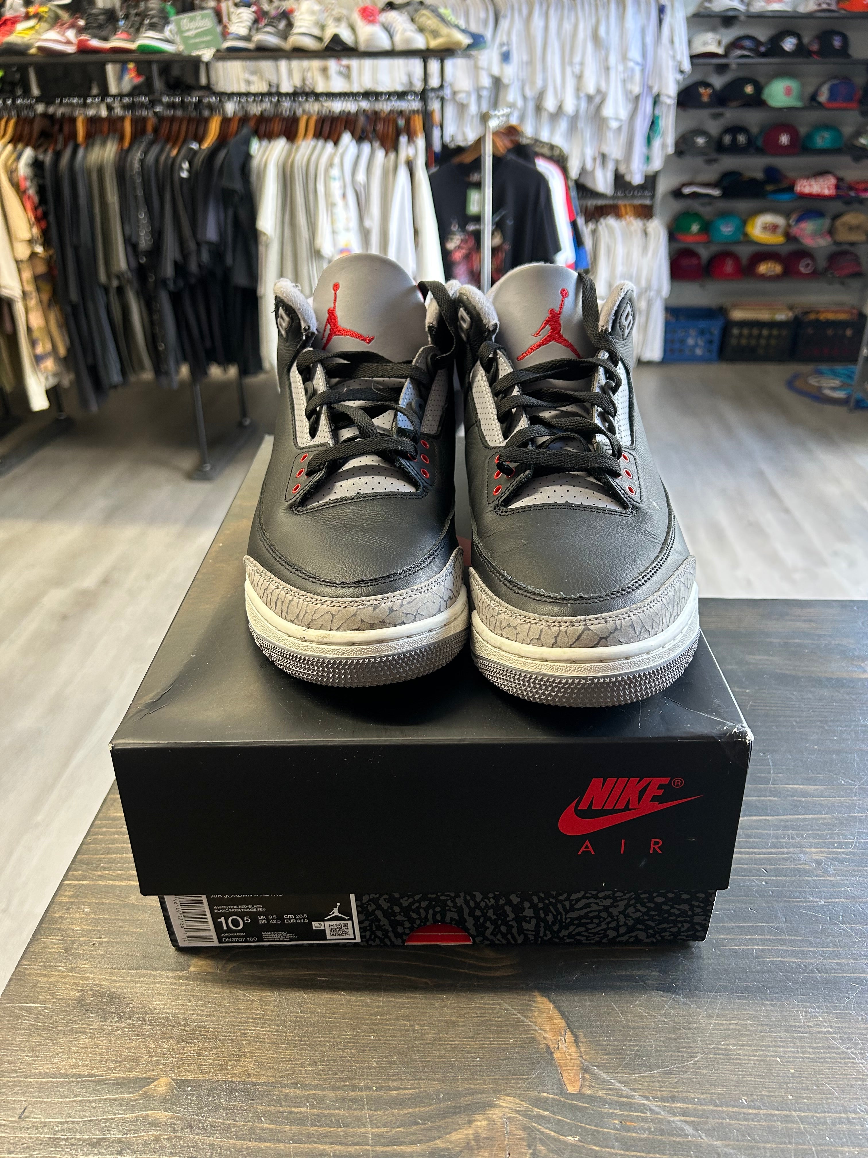 Pre-owned Air Jordan 3 Retro Black Cement