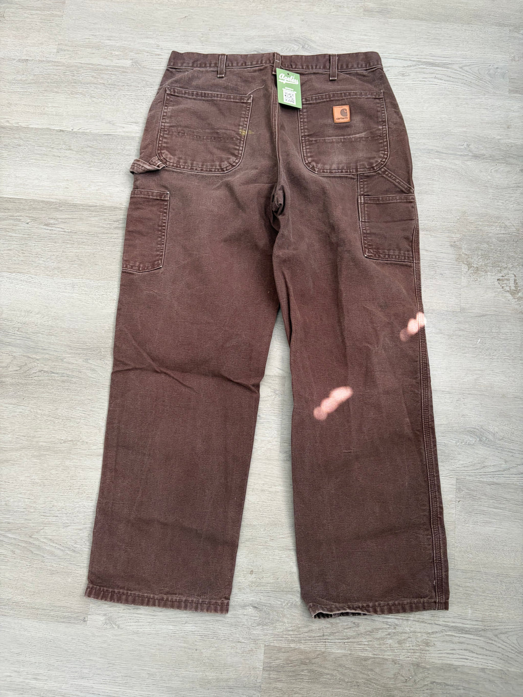 Brown Carhartt Distressed Carpenter Pants
