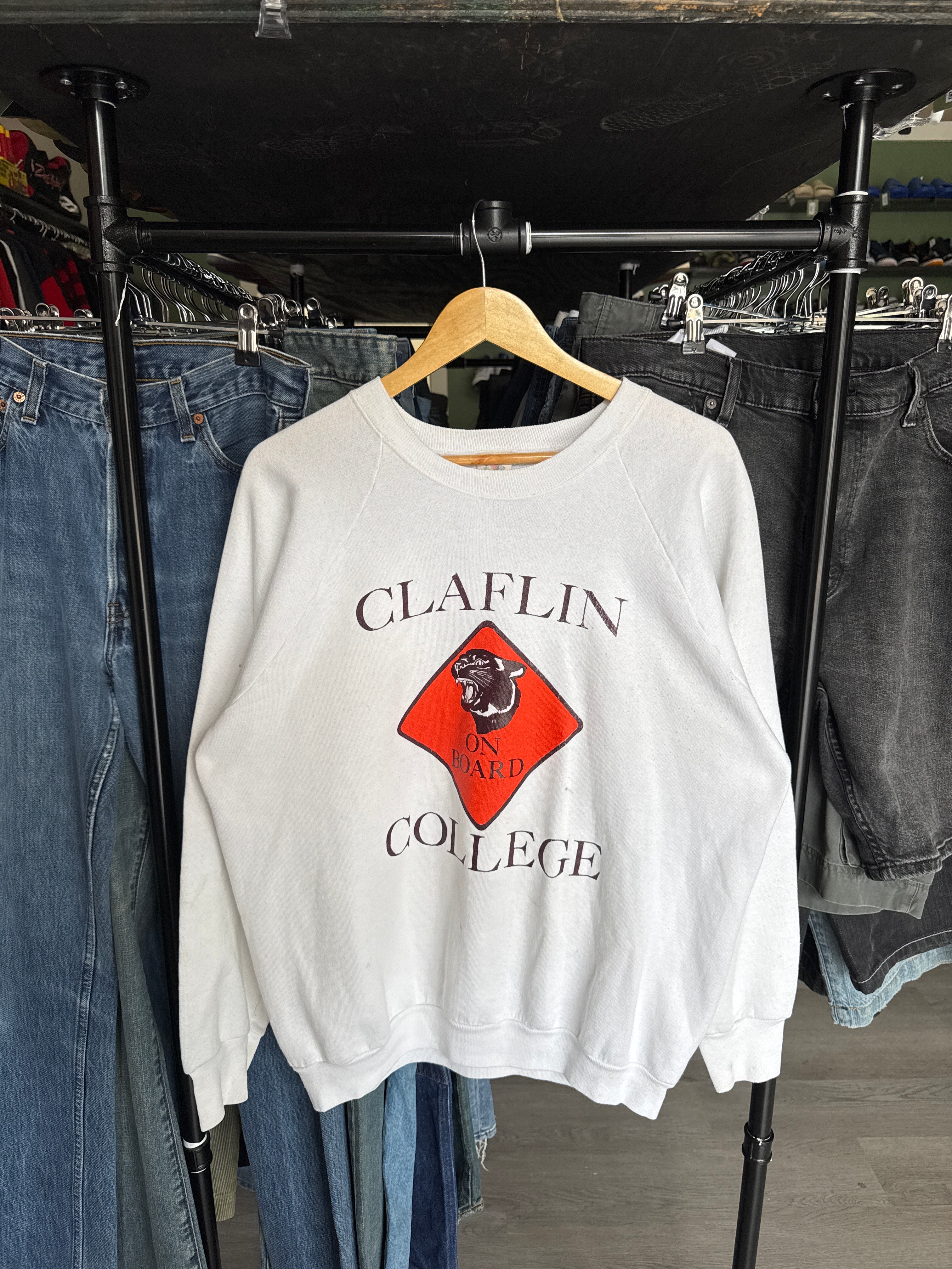 Vintage Claflin College On Board Sweatshirt