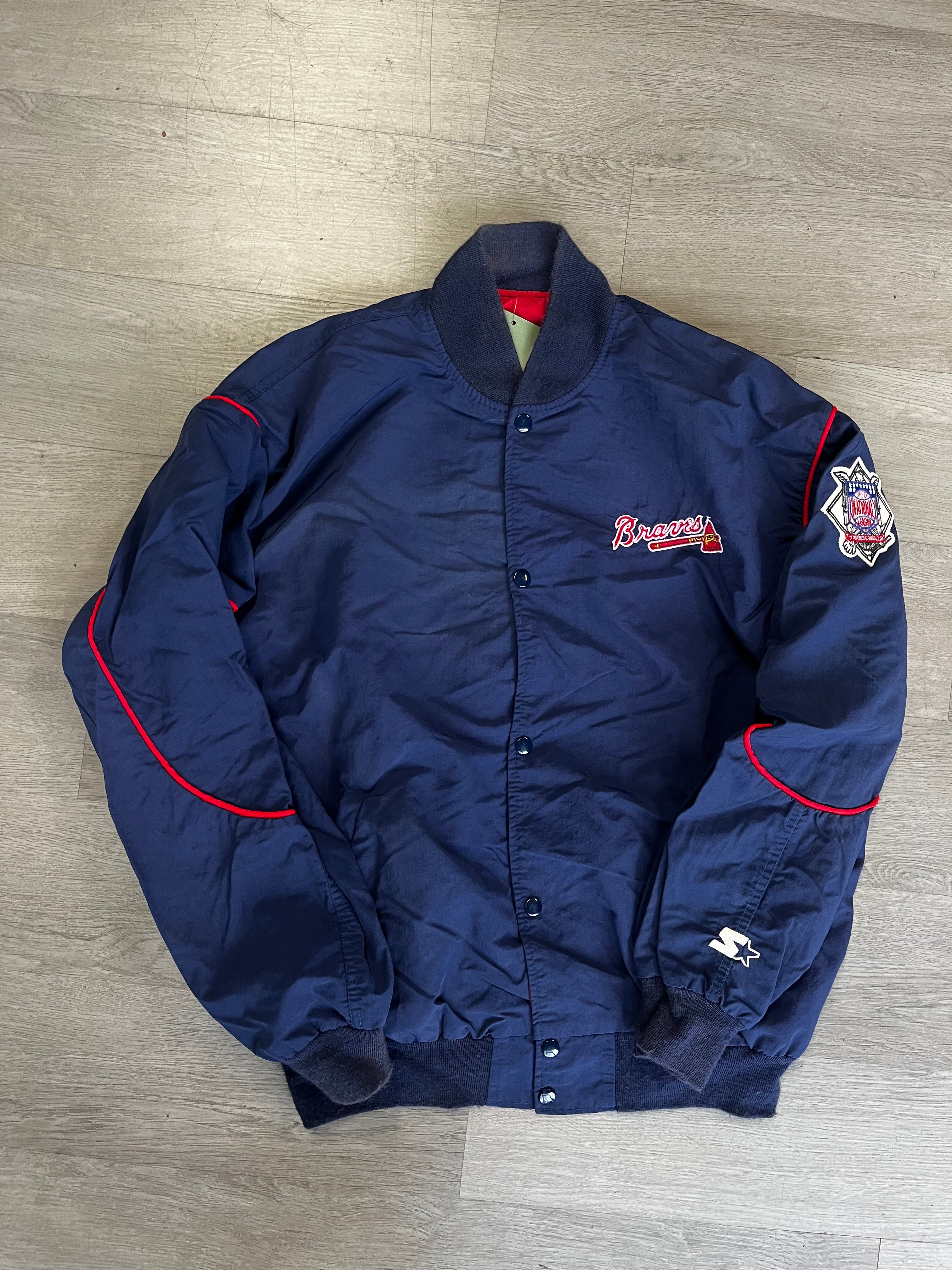 Vintage Starter Atlanta Braves Button Jacket
