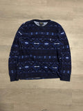 Blue Striped Polo Ralph Lauren Long Sleeve Tee